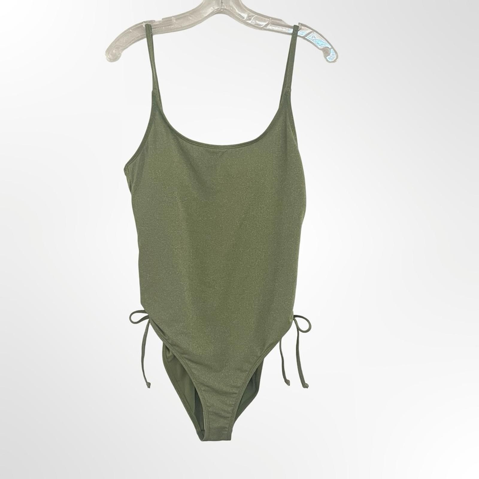 Other Salt + Cove Olive Green One-Piece Swimsuit in Size L NWT Size ONE SIZE - 2 Thumbnail