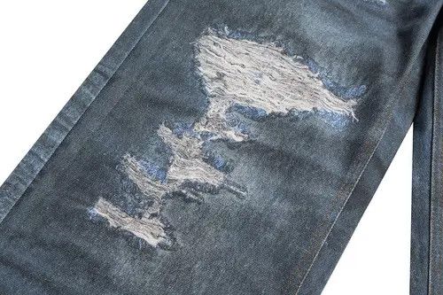 VIBE Distressed Dirty Blue Ripped Jeans Size US 33 - 8 Thumbnail