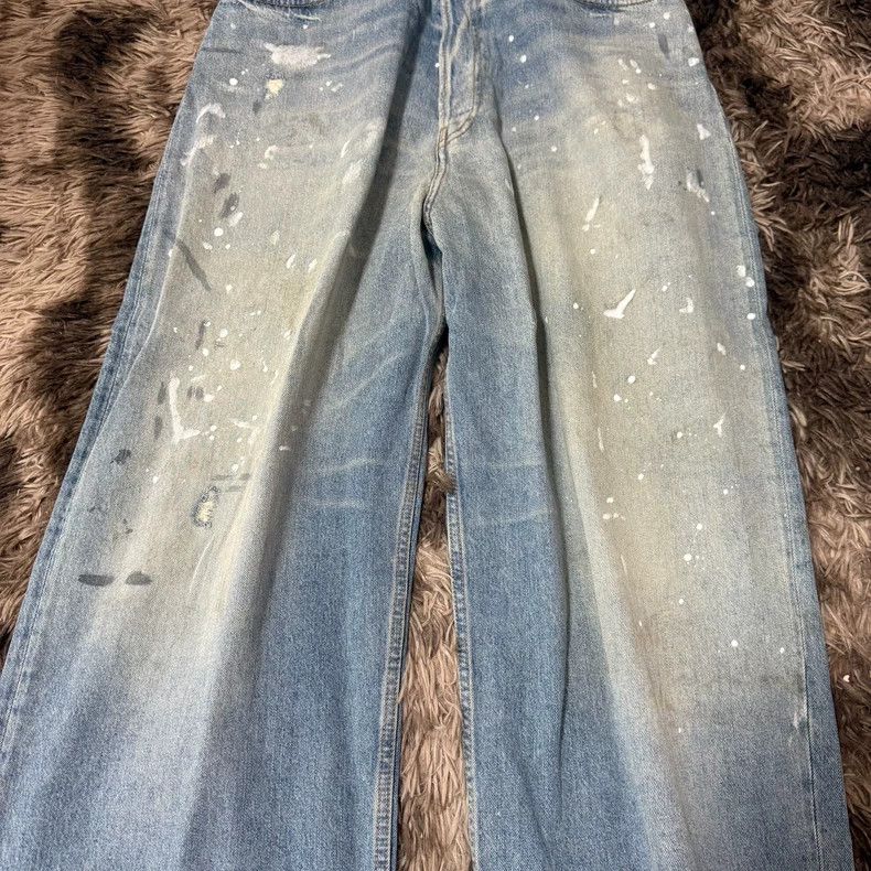 Acne Studios acne studios Blue splash-ink made old jeans 2502-Nextarrow Size US 30 / EU 46 - 2 Thumbnail