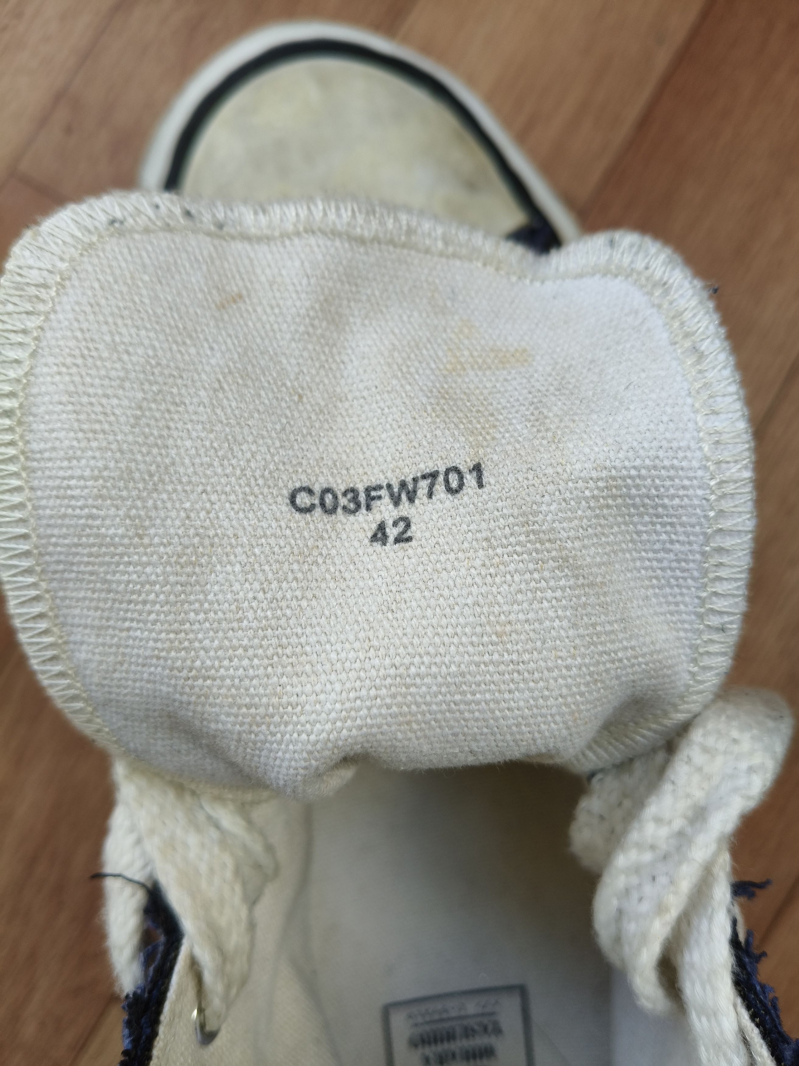 Maison MIHARA YASUHIRO × Nigel Cabourn Melted sole distressed high top sneakers Size US 9 / EU 42 - 16 Thumbnail