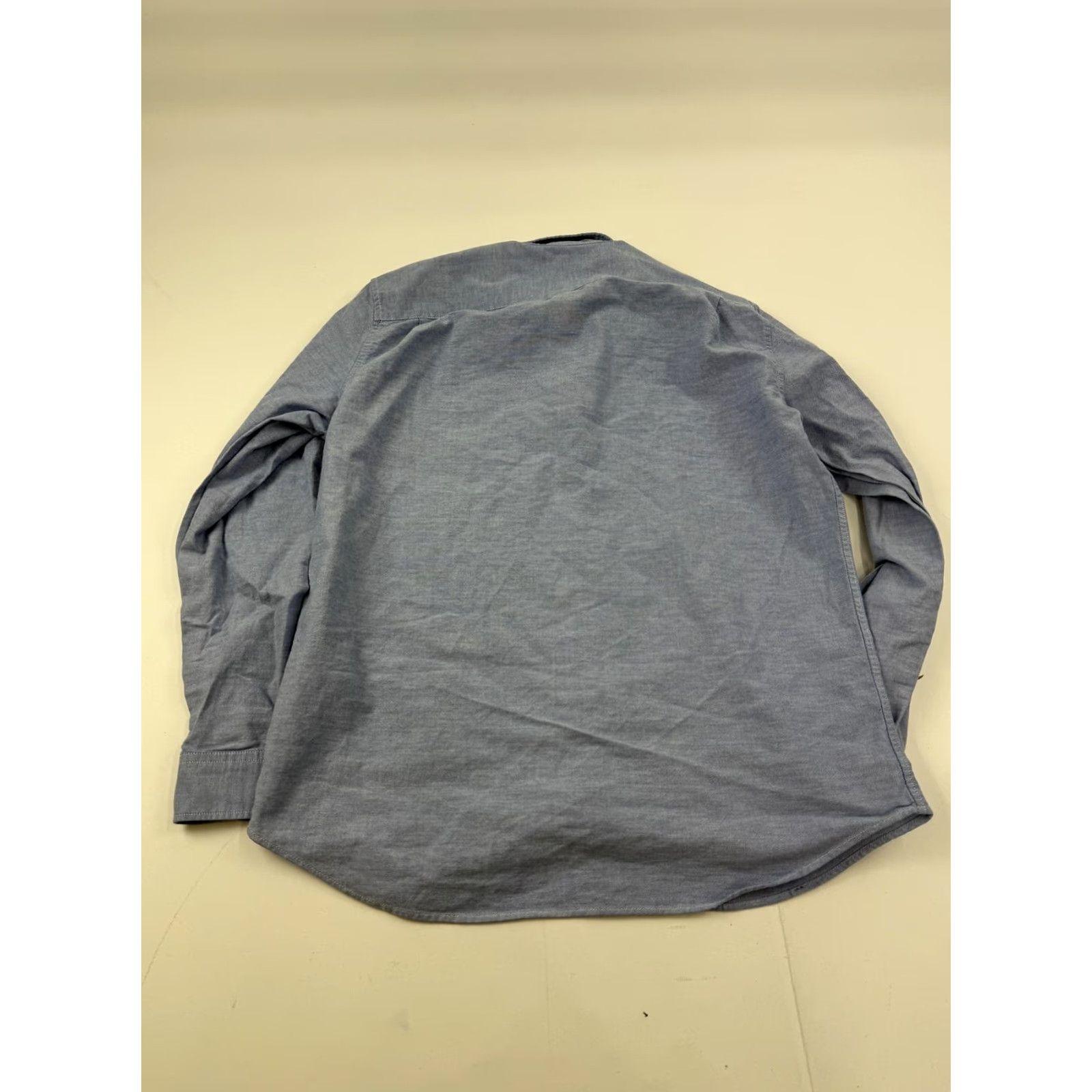 Gap Gap Shirt Mens Large Blue Chambray Long Sleeve Button Front Standard Fit Stretch Size US L / EU 52-54 / 3 - 6 Thumbnail