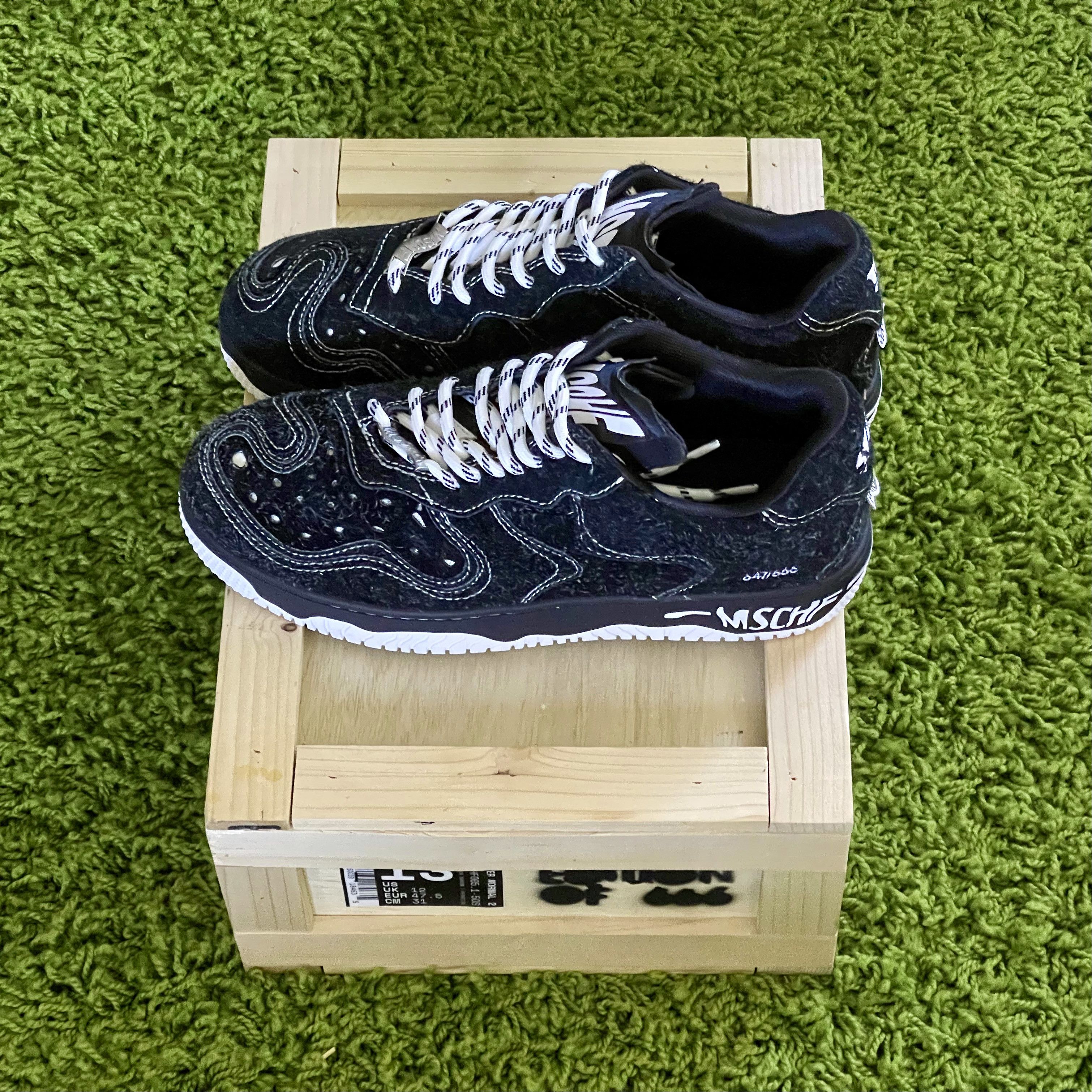 image of Mschf Super Normal 2 Perrotin Edition (2022) Size 13 Shoes in Black/White, Men's