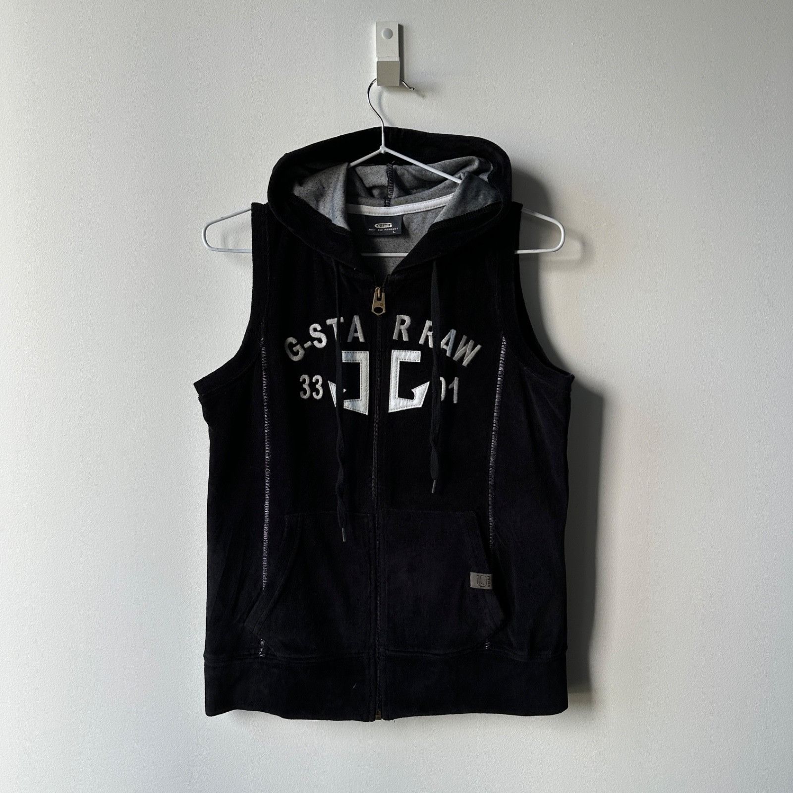 G-Star Y2K G-Star Raw Sleeveless Hoodie Zip-Up Terry Streetwear Siz Size L / US 10 / IT 46 - 5 Thumbnail