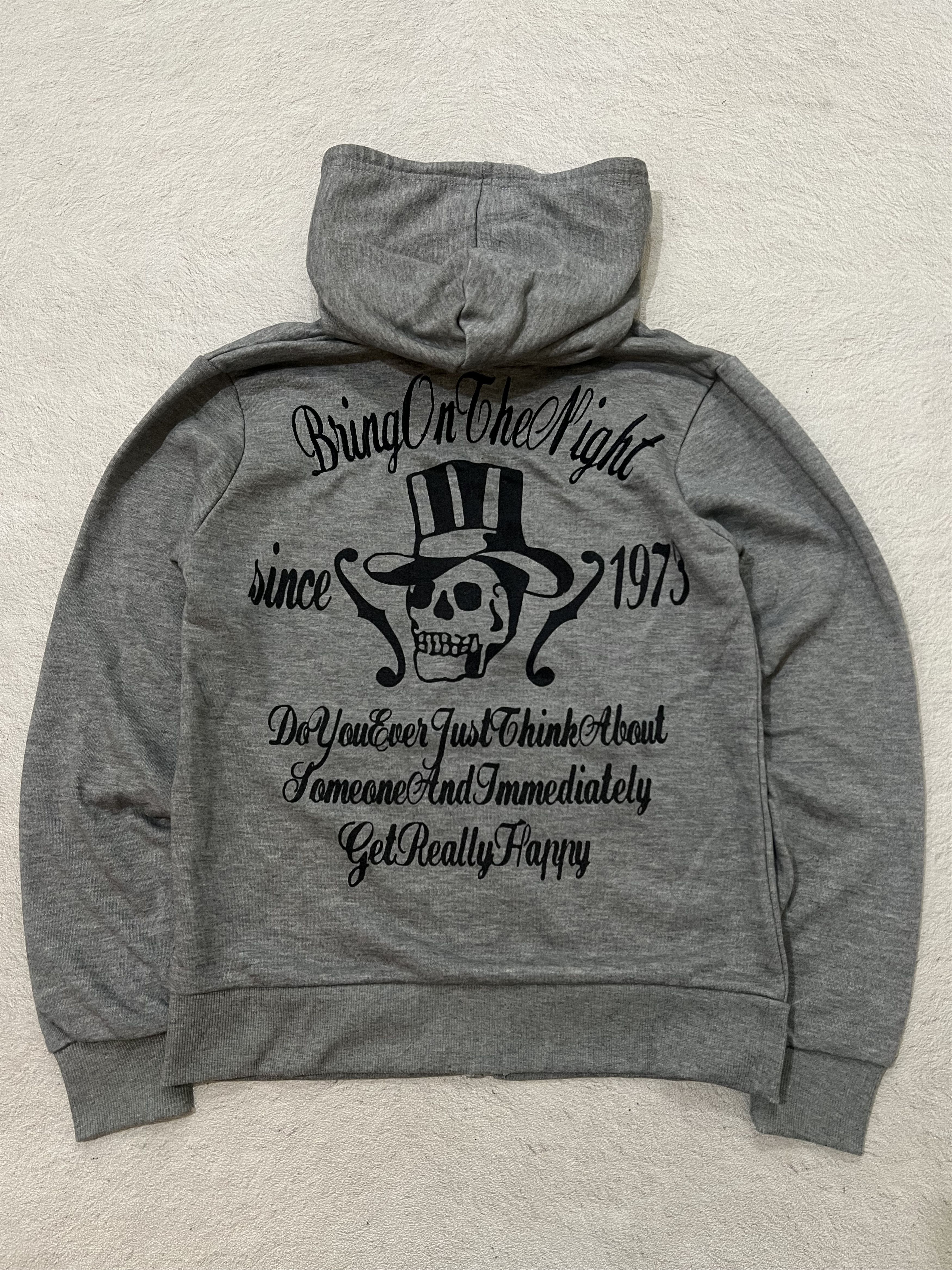 In The Attic 2000s Attic Japanese Poem Skull Zip Hoddie y2k Lgb Ifsix Size US S / EU 44-46 / 1 - 1 Thumbnail