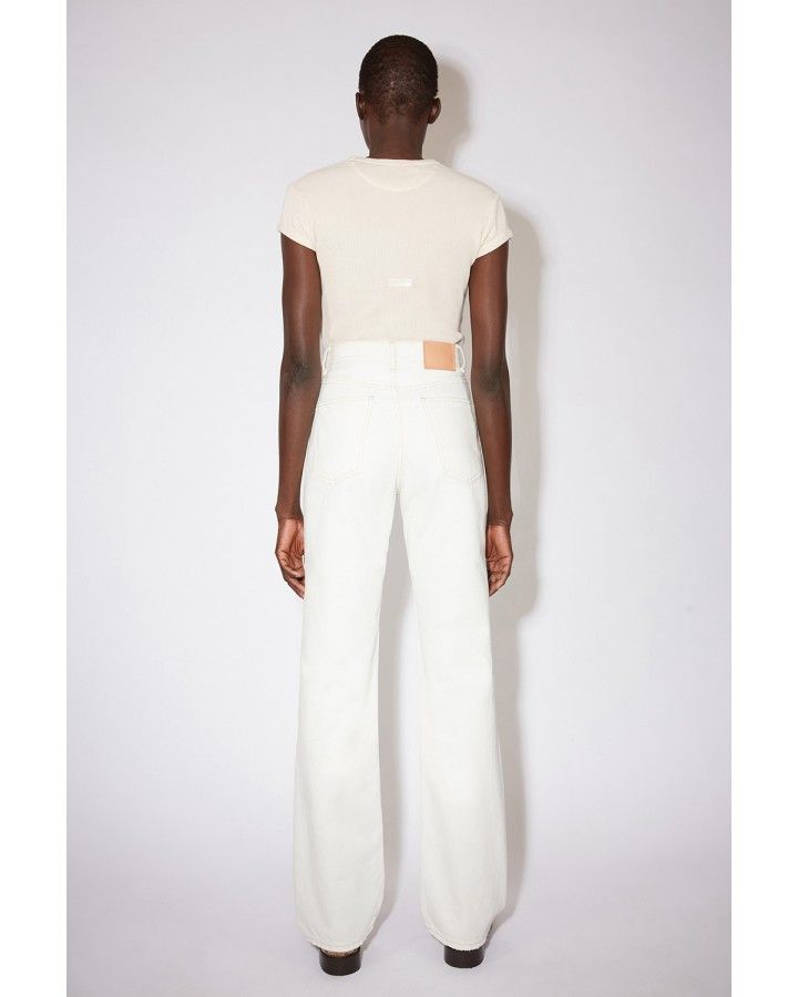 Acne Studios o1y0725 Denim Pant in White Size 27" / US 4 / IT 40 - 3 Thumbnail
