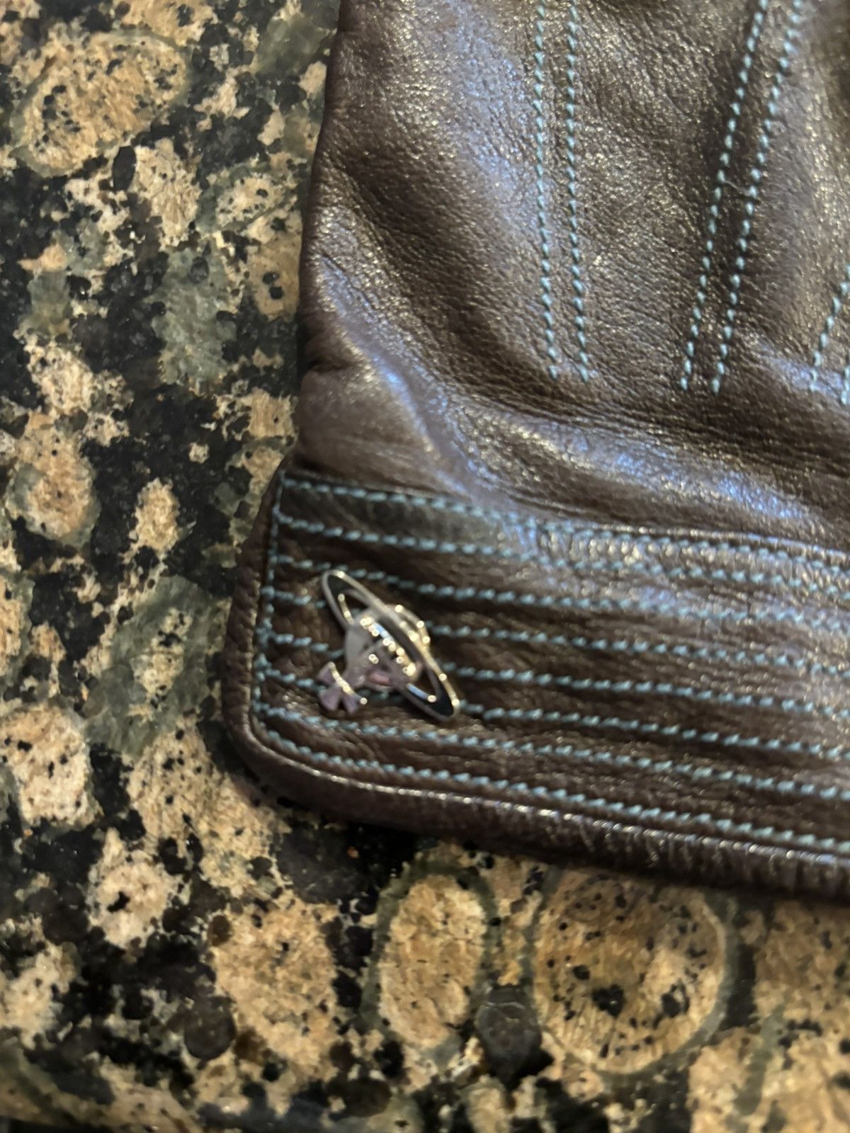 Vivienne Westwood Vivienne Westwood Leather Orb Gloves Size ONE SIZE - 4 Thumbnail