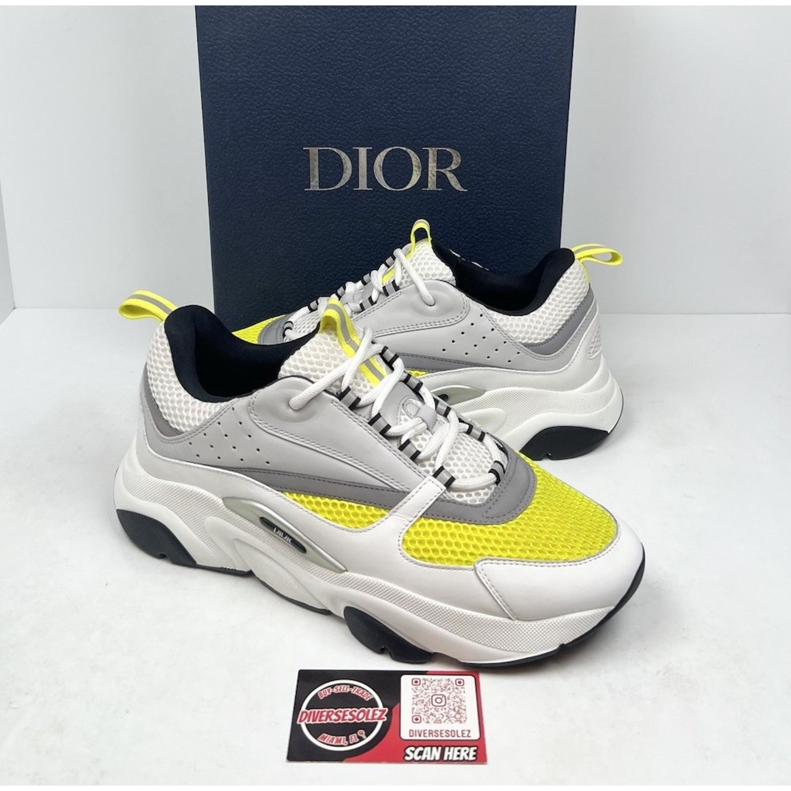 Dior Size 44EU/11US- Dior B22 Marine White Yellow Size US 11 / EU 44 - 1 Thumbnail