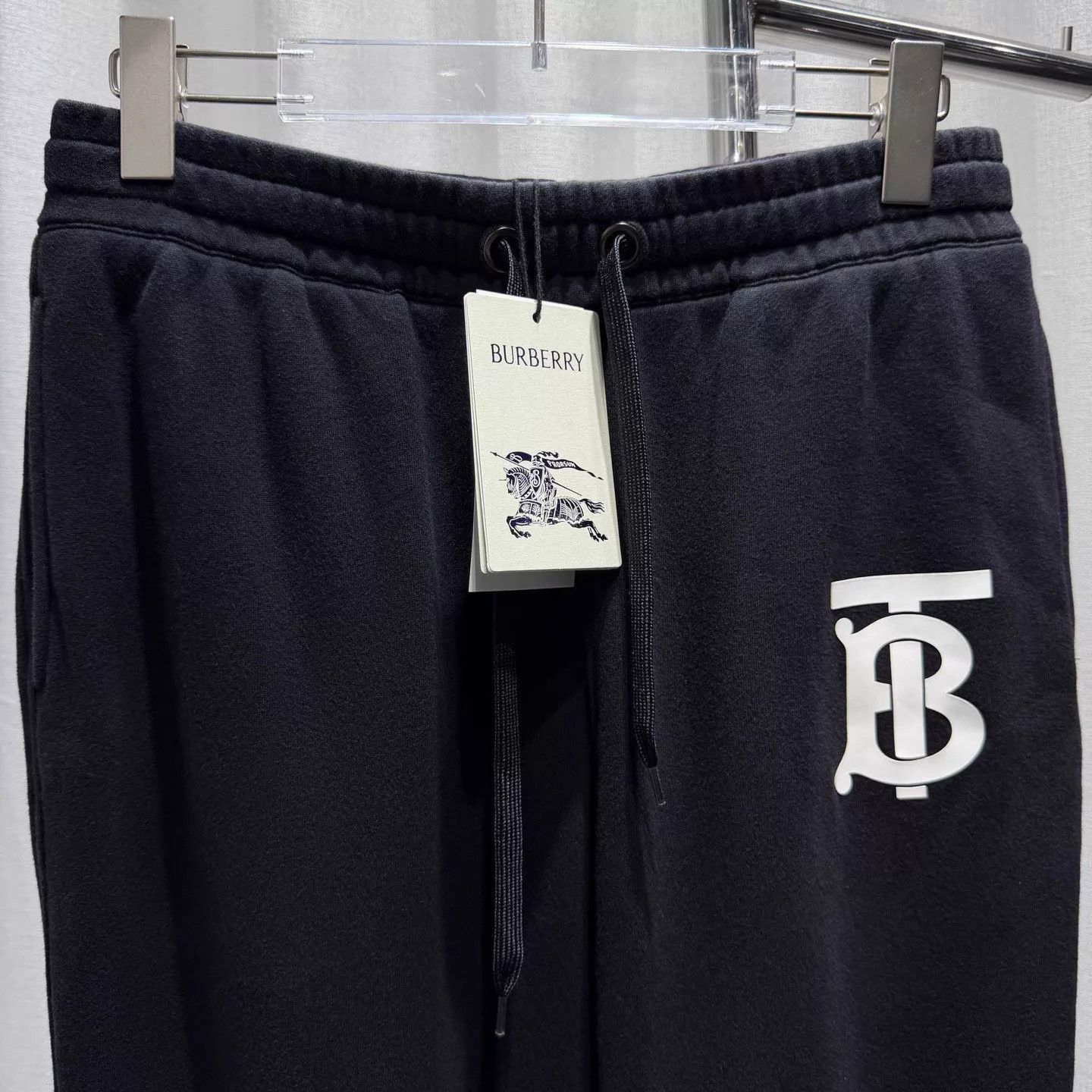 Burberry Black Jogger Sweatpants with Logo Size US 32 / EU 48 - 3 Thumbnail