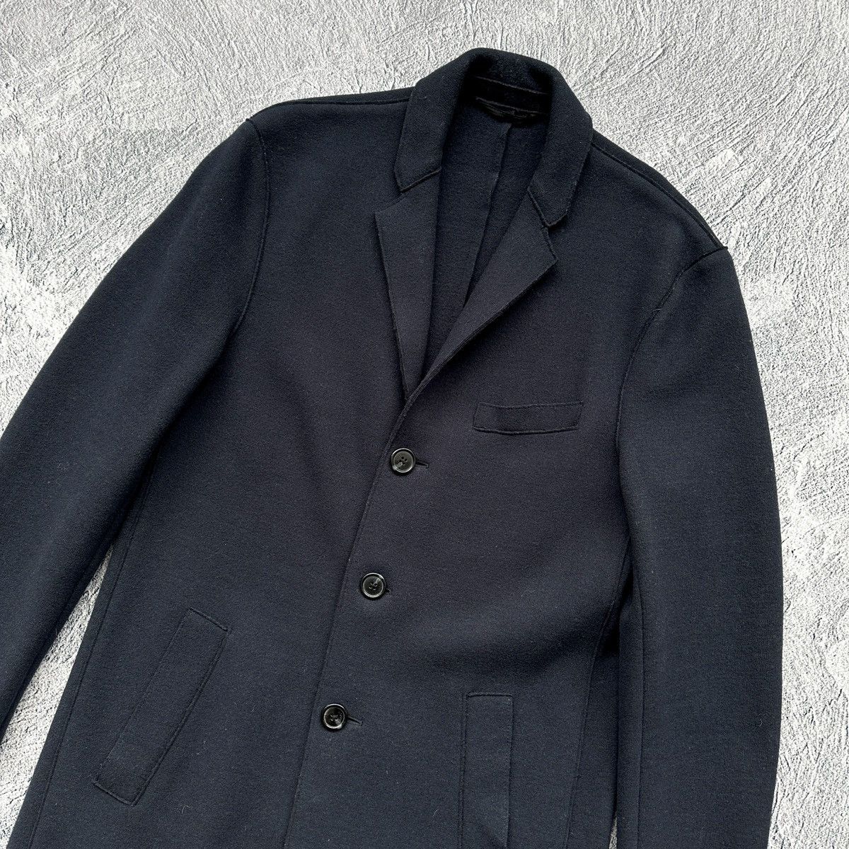 Michael Kors Men’s Michael Kors Wool Coat Button Jacket Dark Blue Size: S Size US S / EU 44-46 / 1 - 5 Thumbnail
