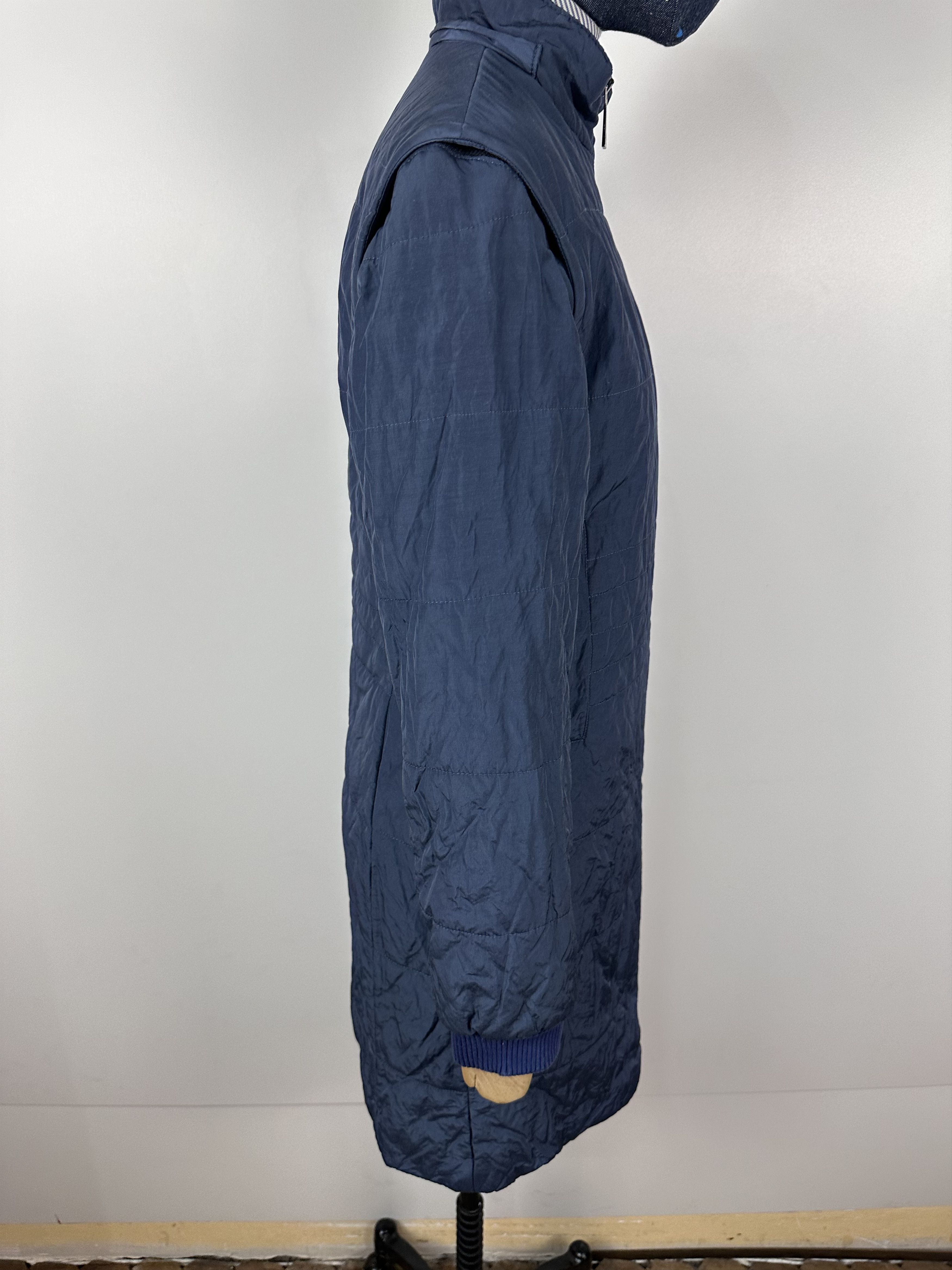 Versace × Vintage Versace Jeans Couture Long Jacket Vest Nylon Blue Size XS Size XS / US 0-2 / IT 36-38 - 8 Thumbnail