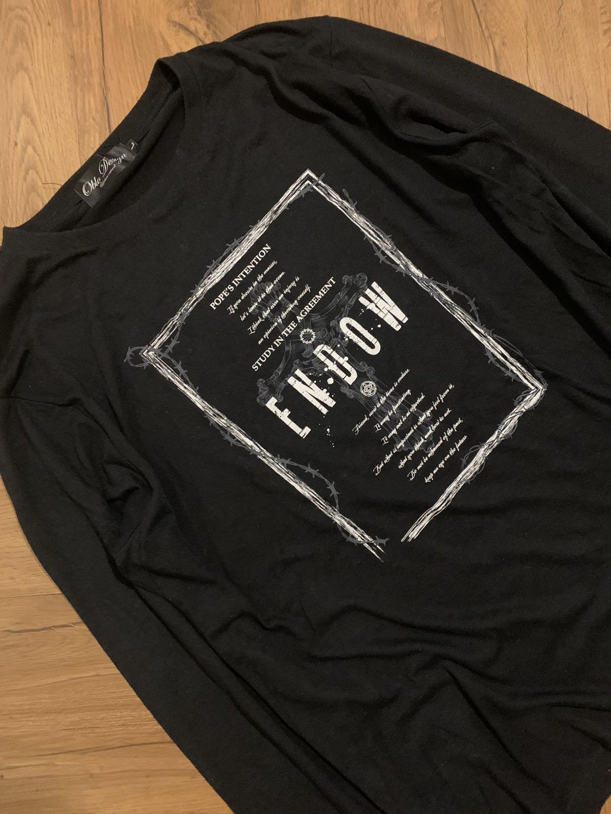 If Six Was Nine × KMRii × Yasuyuki Ishii Japanese oblo design Poem Longsleeve yasuyukiishi vkeistyel Size US L / EU 52-54 / 3 - 2 Thumbnail