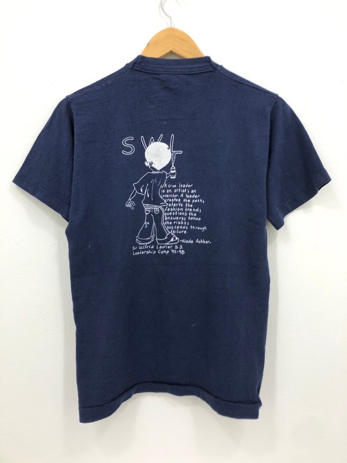 Vintage Vintage 1997's SWL Sir Wilfrid Laurier shirt graffiti wts01 Size US S / EU 44-46 / 1 - 4 Thumbnail