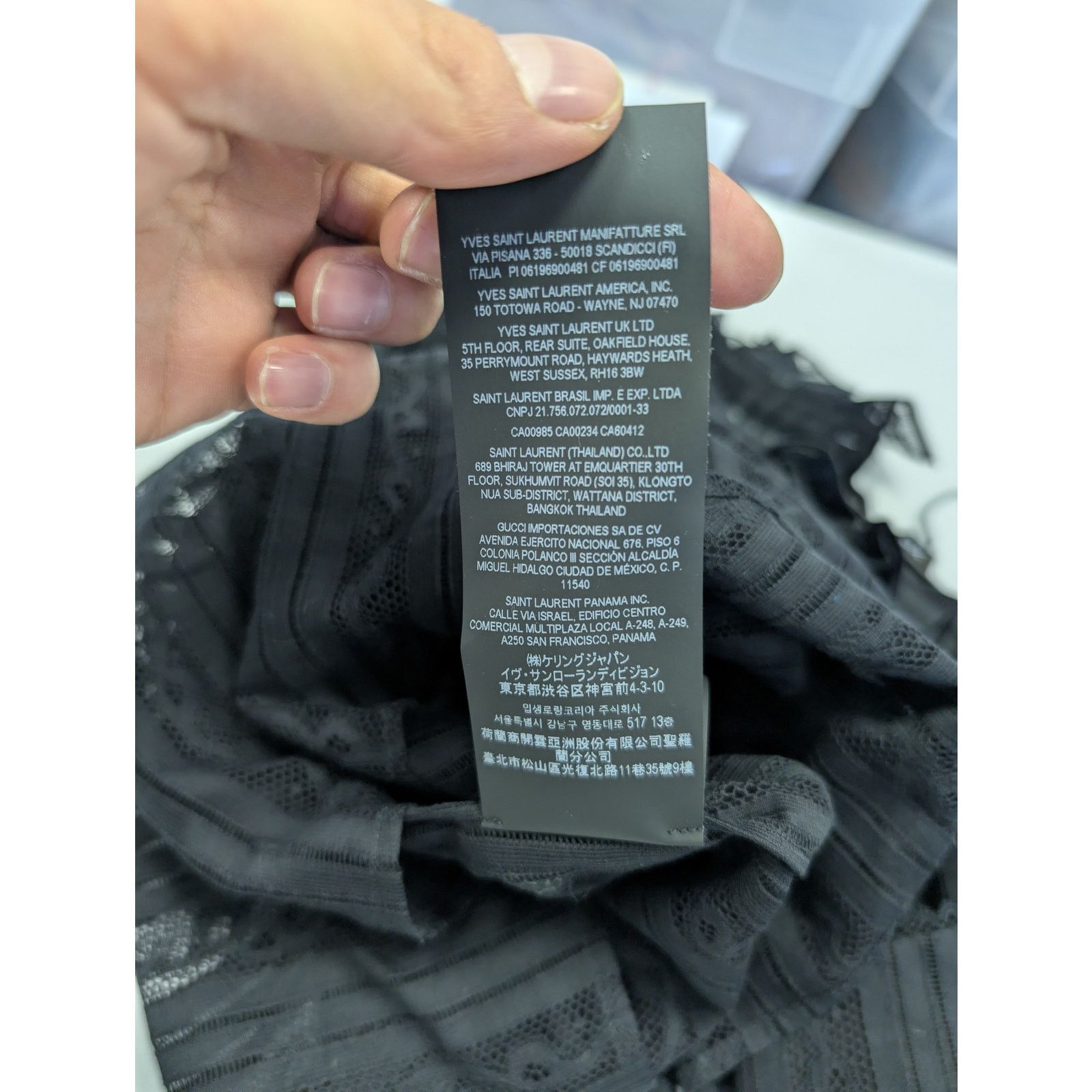 Saint Laurent Paris o1rshd1 Chemise Blouse Femme Dentelle Galon Shirt in Black Size US M / EU 48-50 / 2 - 21 Thumbnail
