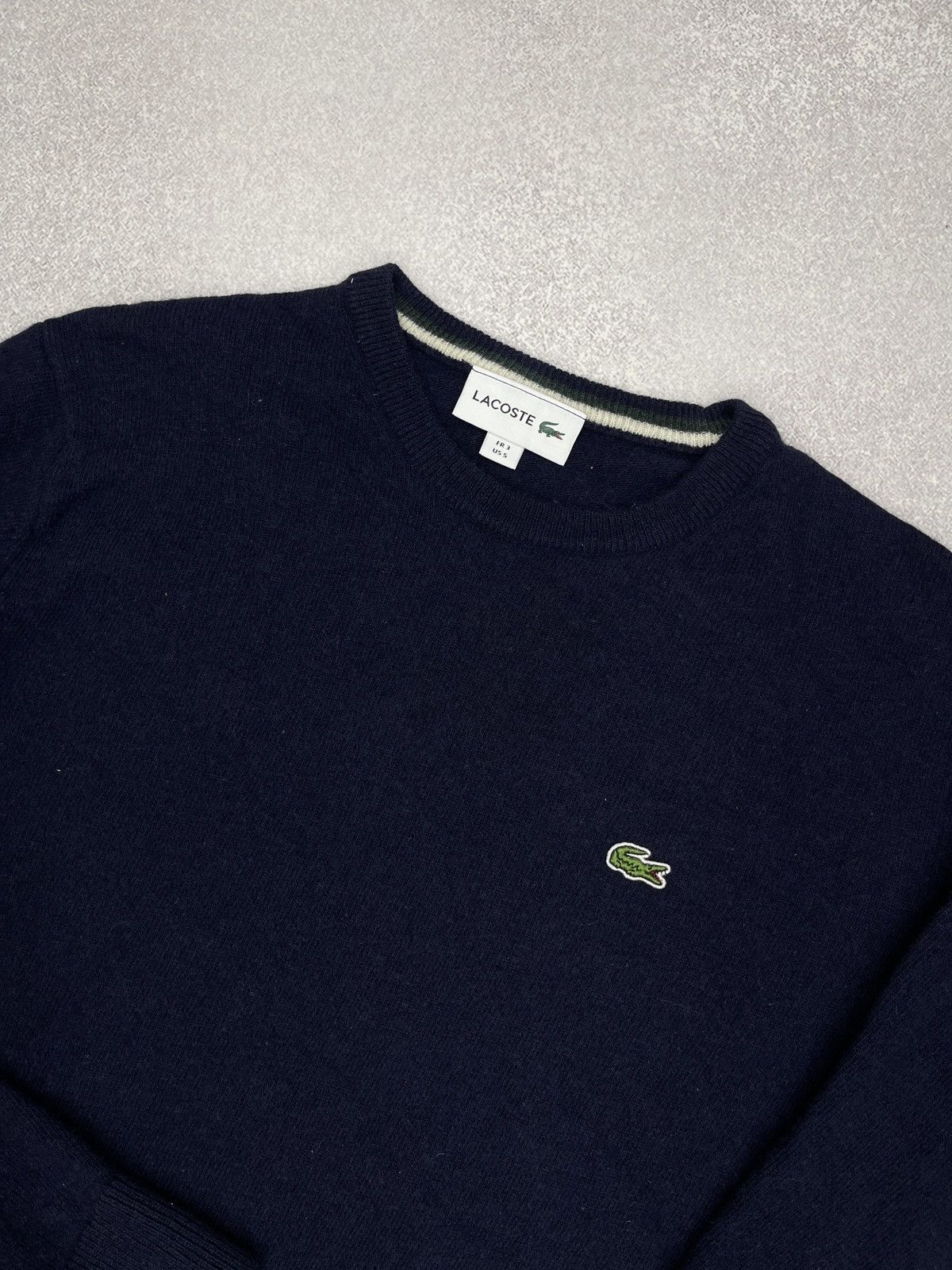 Lacoste Mens Lacoste Wool Sweater Navy Size S Size US S / EU 44-46 / 1 - 4 Thumbnail
