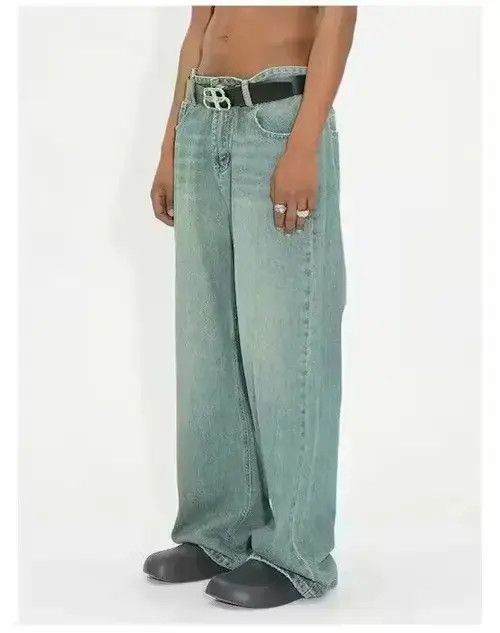Japanese Brand × Jean Green Carpenter Baggy Denim Jeans Size US 30 / EU 46 - 3 Thumbnail