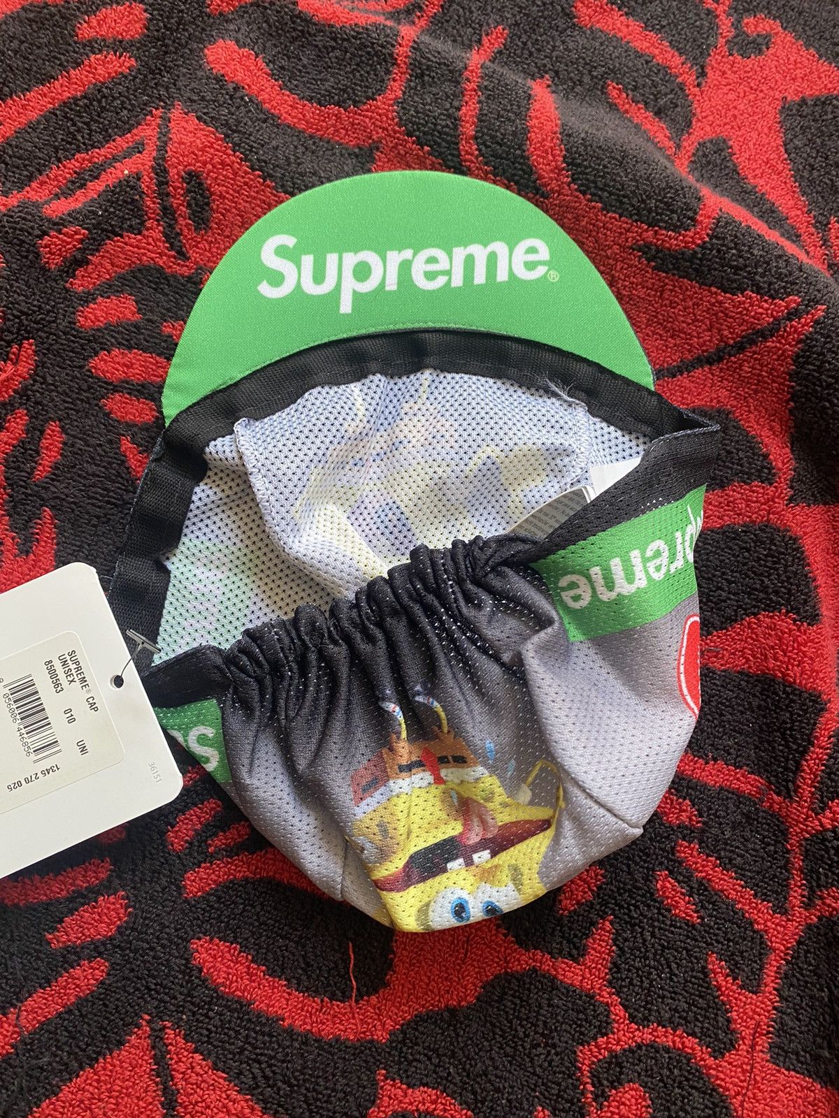 Supreme Supreme SpongeBob SquarePants Castelli Cycling Cap Size ONE SIZE - 5 Thumbnail