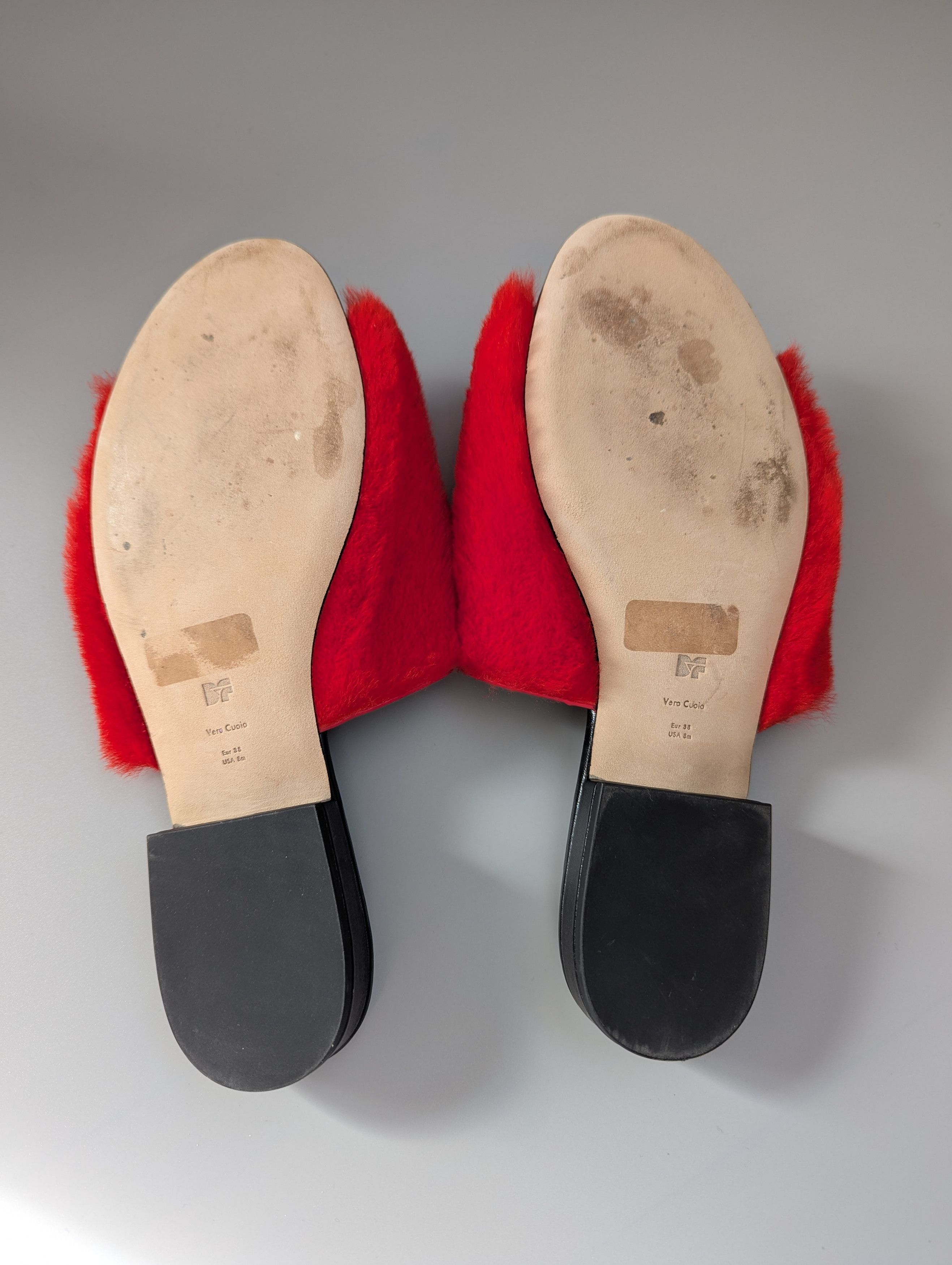 Diane von Furstenberg × Japanese Brand Diane Von Furstenberg Santi shearling slides - red Size US 8 / IT 38 - 5 Thumbnail