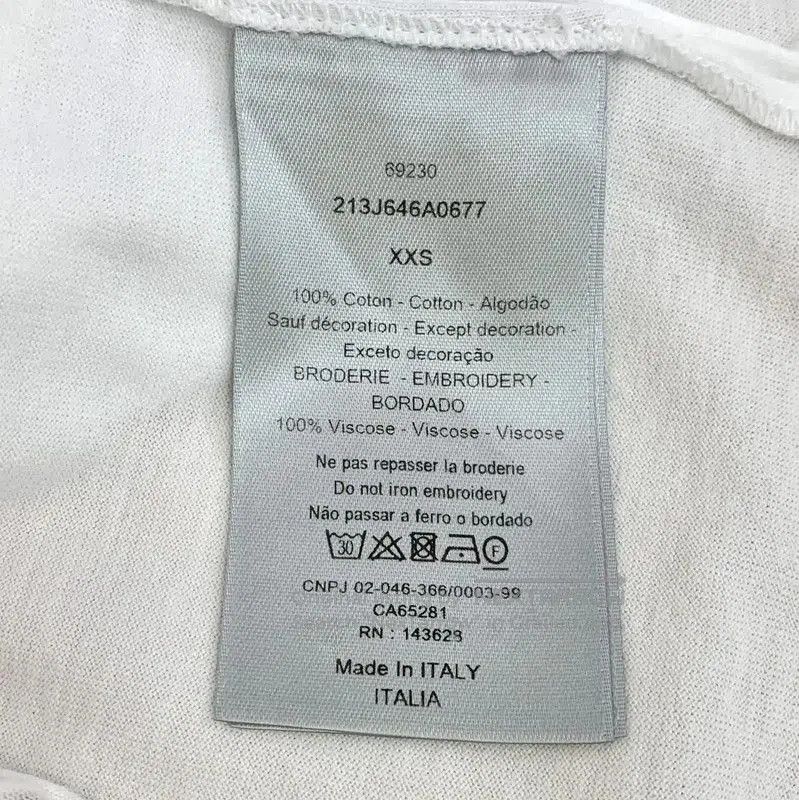 Dior Dior White Cotton Women’s T. Size XXS / US 00 / IT 34 - 6 Thumbnail