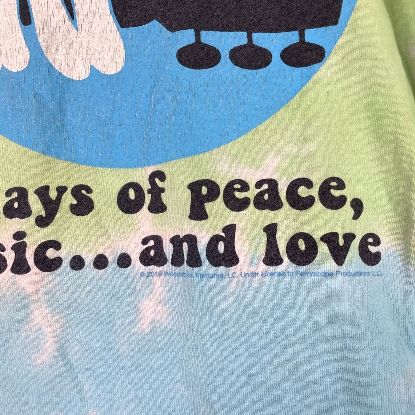 Liquid Blue Woodstock Liquid Blue Tie Dye Shirt Large Mens Rainbow Peace Music Love Tee Size US L / EU 52-54 / 3 - 5 Thumbnail