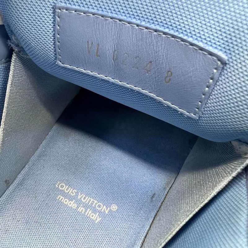Louis Vuitton Louis Vuitton Trainer Maxi Blue and White Sneakers -2508 Size US 9 / EU 42 - 5 Thumbnail