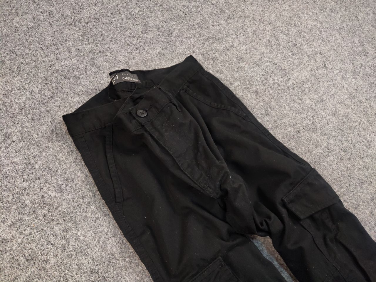 Japanese Brand Vintage 90's Japanese design black multi pocket Cargo Pants Size US 34 / EU 50 - 11 Thumbnail