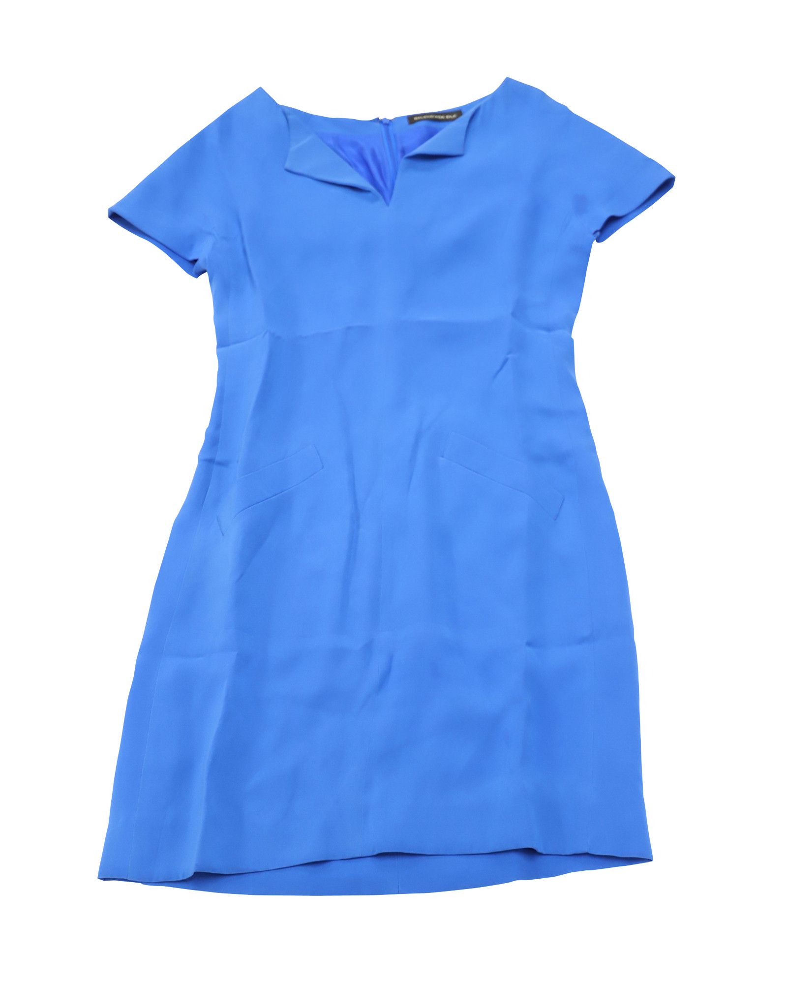 Balenciaga Balenciaga Shift Dress in Blue Silk Size XS / US 0-2 / IT 36-38 - 1 Thumbnail