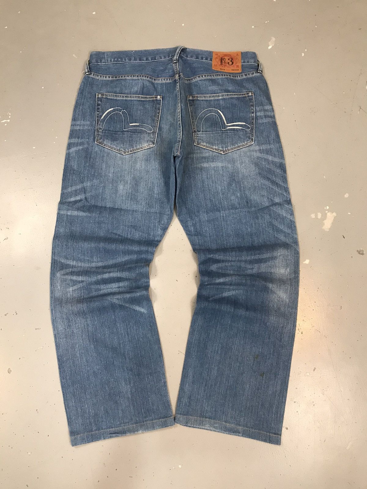 Japanese Brand × Vintage Vintage Evisu salvage seagull embroidered denim Size US 36 / EU 52 - 1 Thumbnail