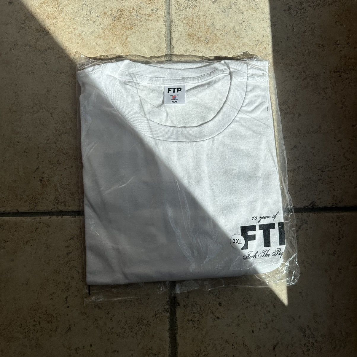 SIZE 3XL FTP 15 Year Anniversary Tee (White)