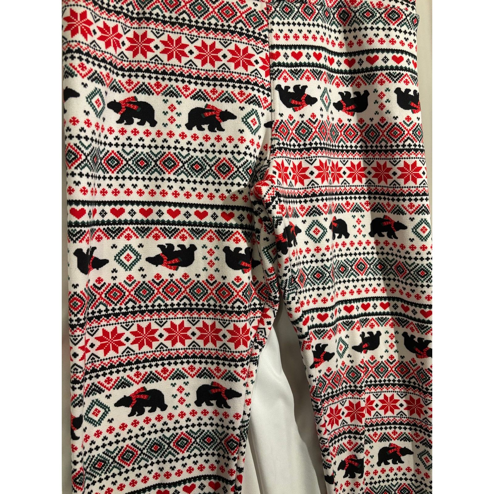 The Unbranded Brand Black Bear Jammies Leggings Size XL Size 33" - 3 Thumbnail