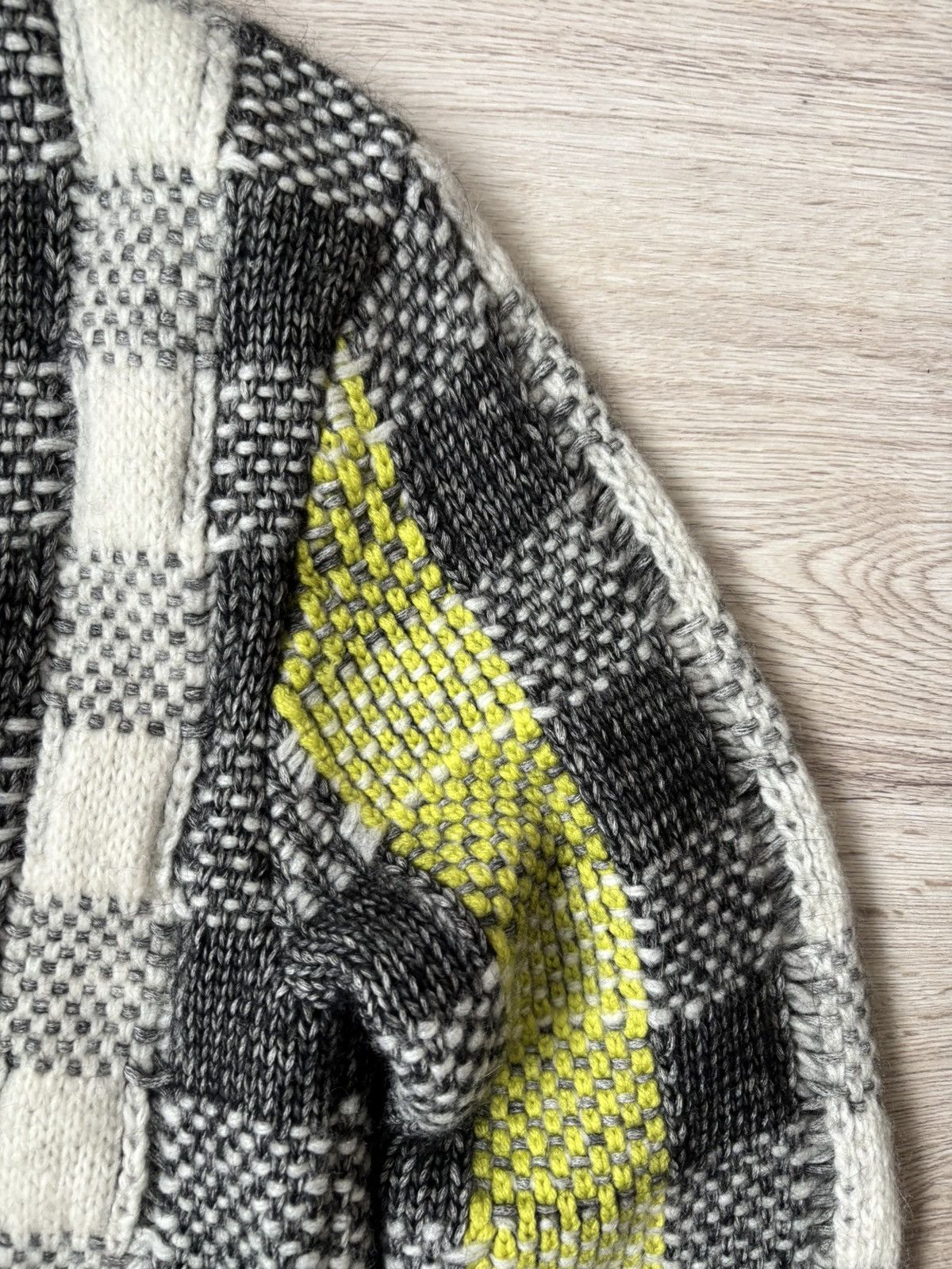 Alexander McQueen MCQ ALEXANDER MCQUEEN Checked knitted cardigan Size S / US 4 / IT 40 - 6 Thumbnail