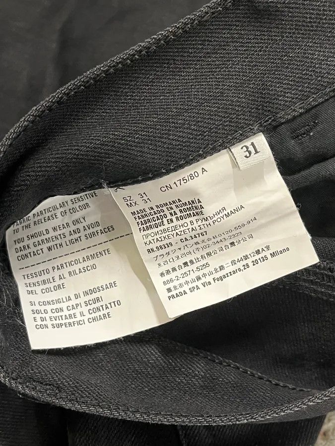 Prada SS2017 Prada Black Jeans Denim Slim Fit Size US 30 / EU 46 - 11 Thumbnail