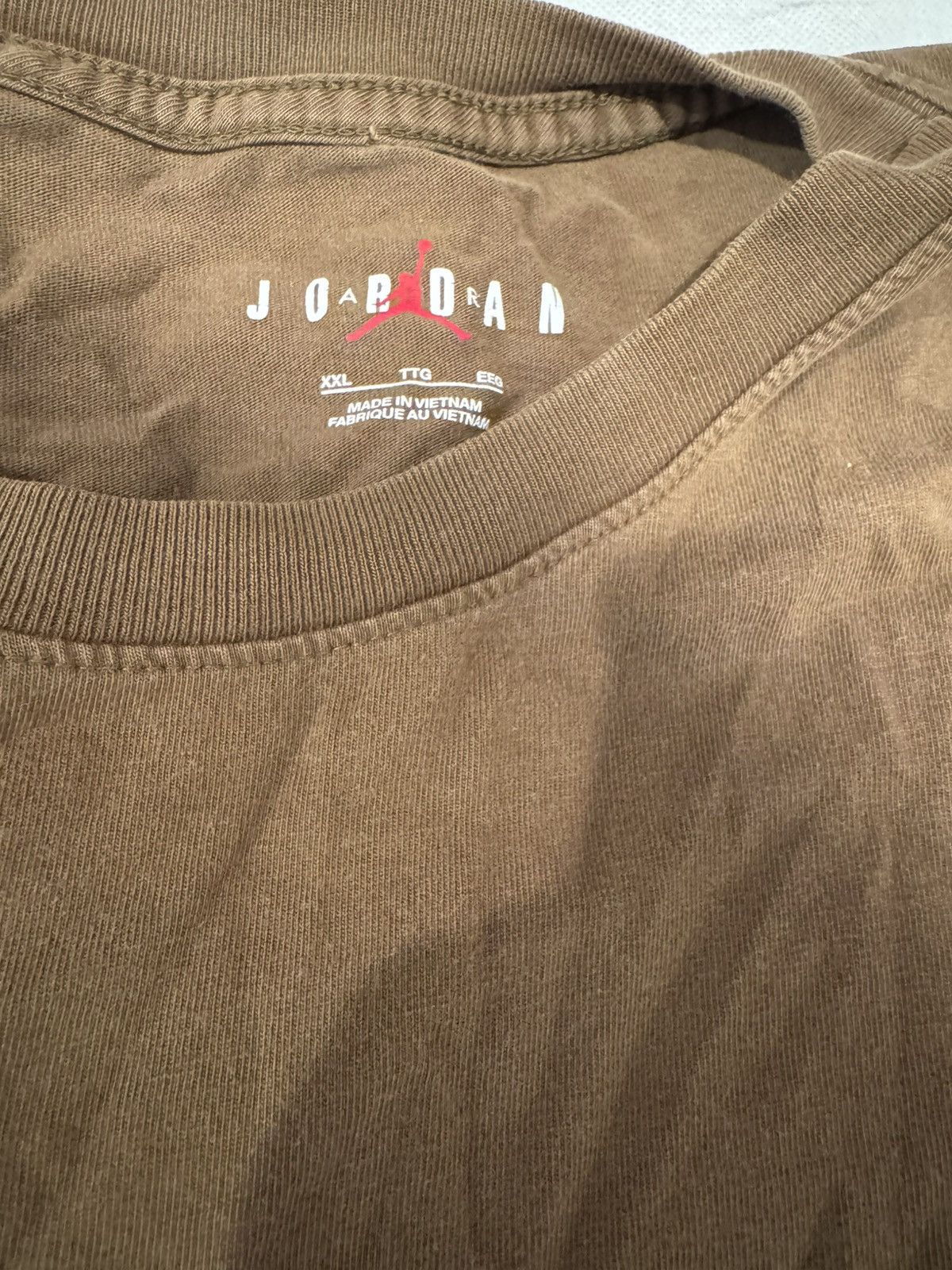 Jordan Brand Air Jordan Brown T-shirt Size US XXL / EU 58 / 5 - 3 Thumbnail