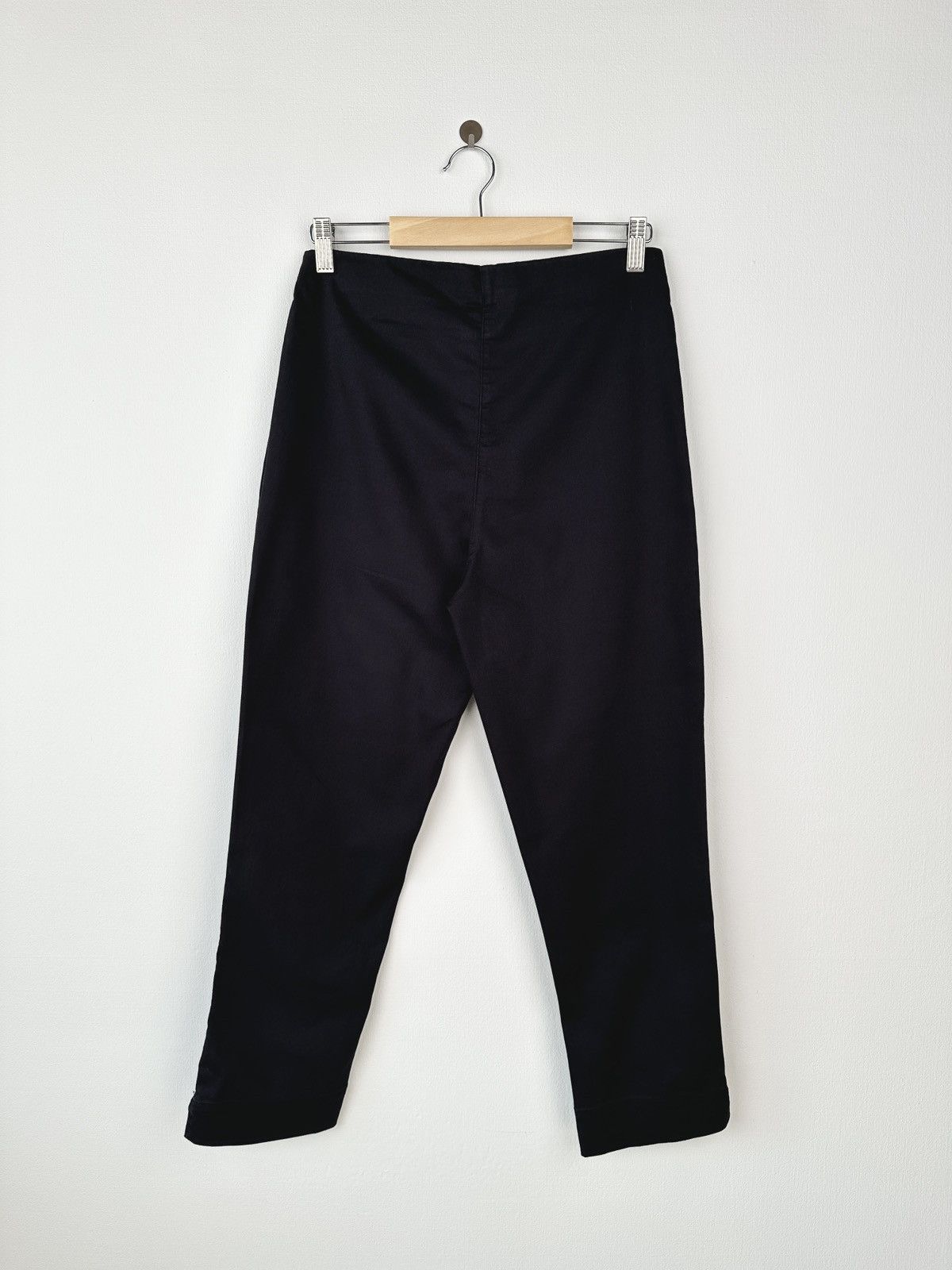 Marimekko MARIMEKKO Klein Black Cotton Stretch Pull On Pants Size 26" / US 2 / IT 38 - 2 Thumbnail