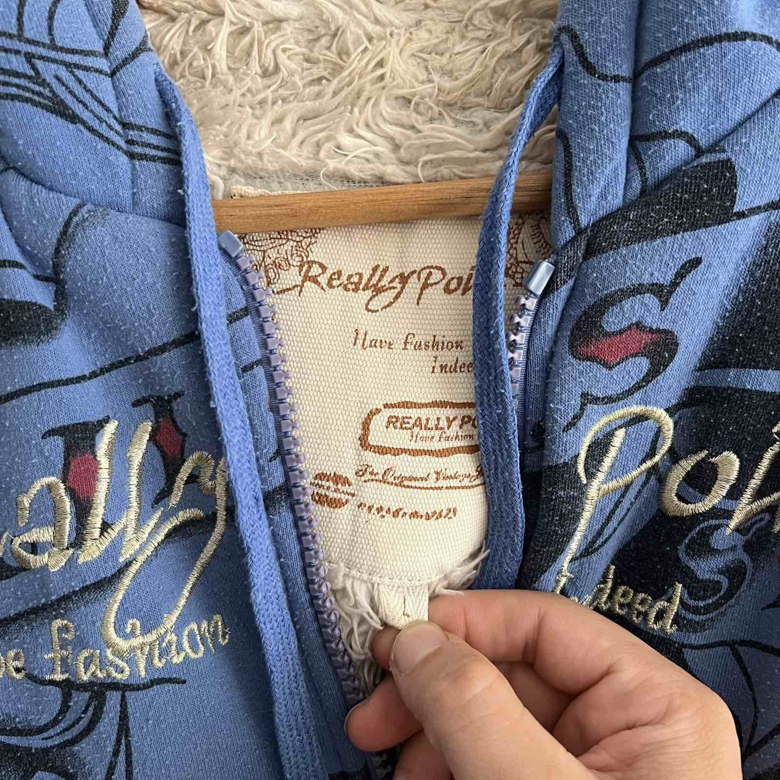Ed Hardy × Streetwear × Vintage VTG Really Point Zip Hoodie Like Ed ...