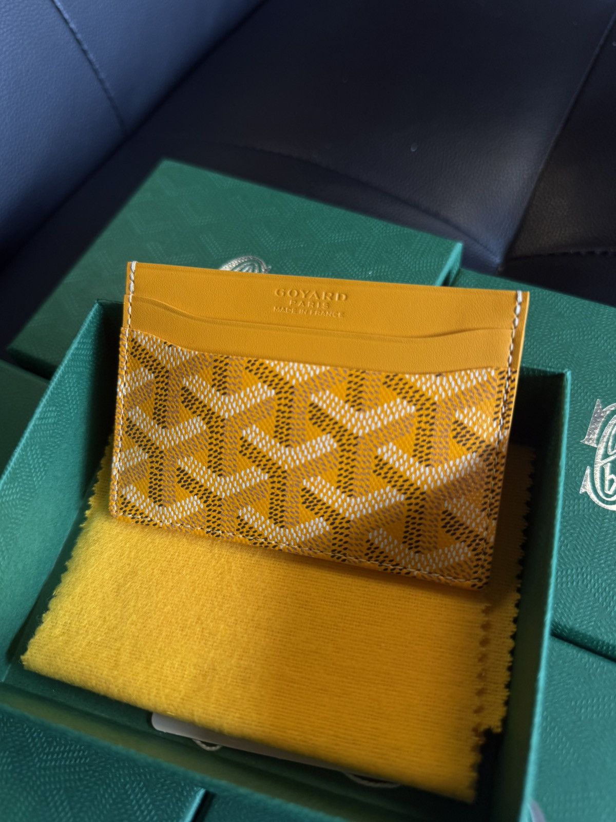 Goyard GOYARD Yellow Card Holder NEW W BOX Authentic Size ONE SIZE - 2 Thumbnail