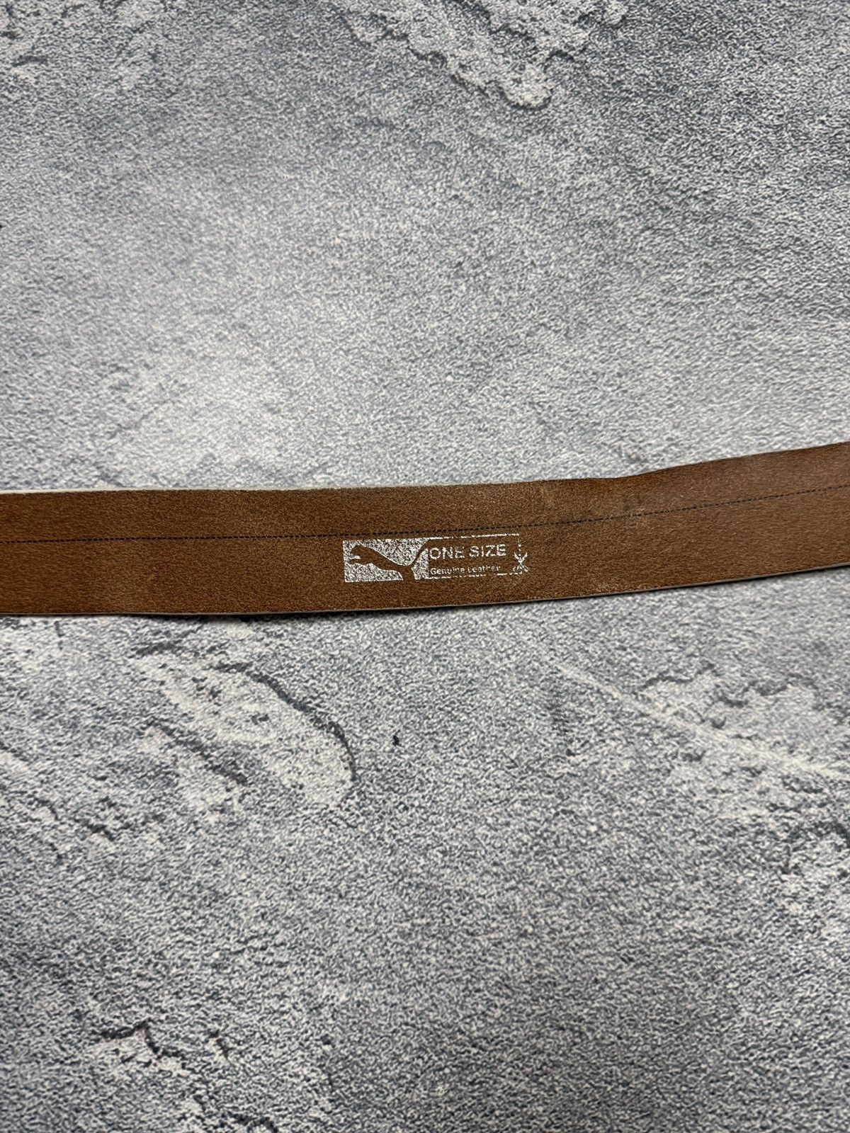 Puma Leather belt Puma Buckle Vintage Logo Puma Size ONE SIZE - 10 Thumbnail