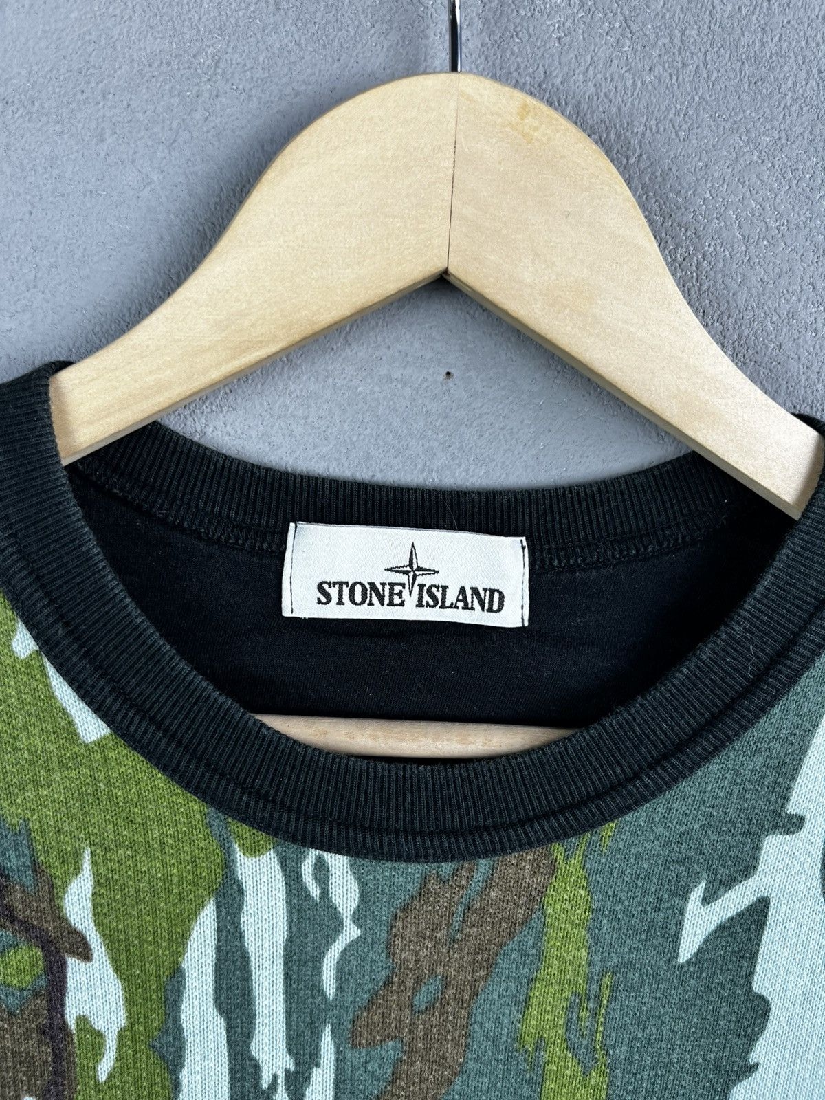 Stone Island Stone Island Garment Dyed Camo Green sweatshirt Size US L / EU 52-54 / 3 - 2 Thumbnail