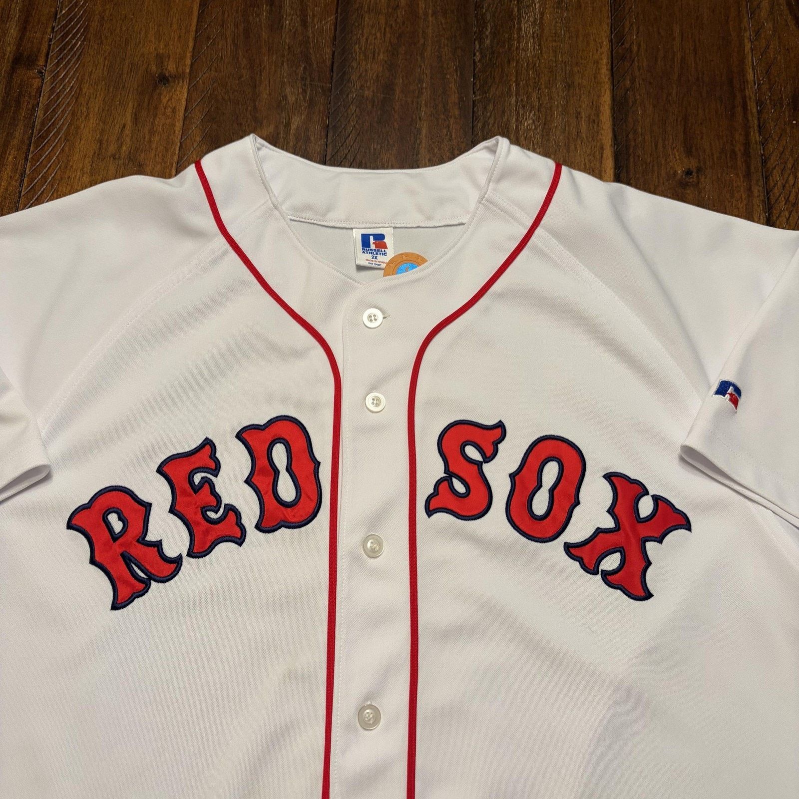 Russell Athletic Vtg Boston Red Sox Jersey Mens 2XL Russell Athletic 90s Size US XXL / EU 58 / 5 - 3 Thumbnail