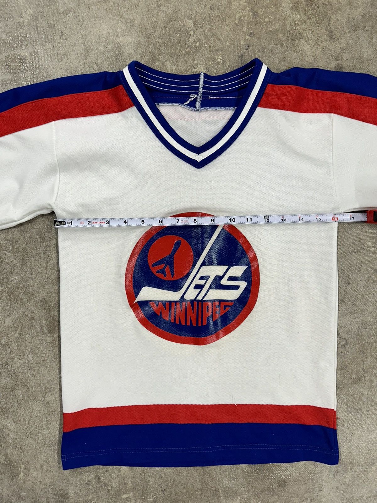 Ccm Vintage 80s CCM Winnipeg Jets NHL Hockey Jersey YOUTH Size XS / US 0-2 / IT 36-38 - 19 Thumbnail