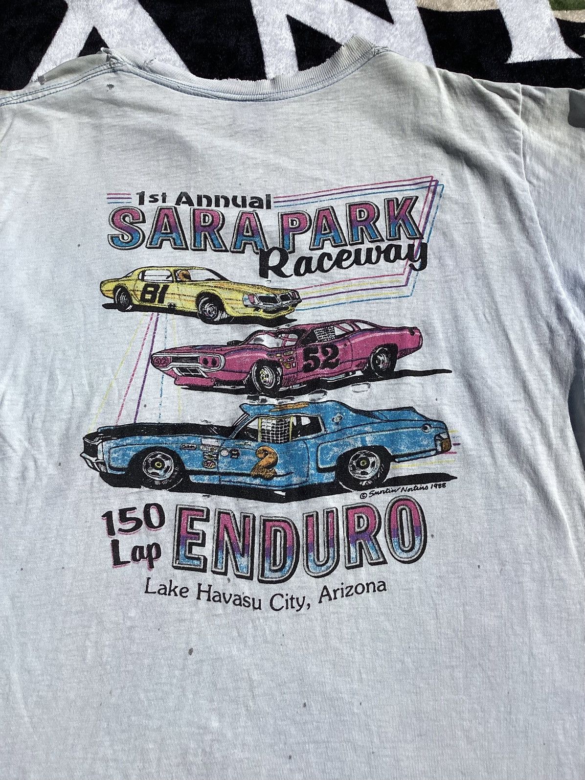 Other Vintage 1988 first annual Sarah Park Speedway 150 racing tee Size US L / EU 52-54 / 3 - 2 Thumbnail