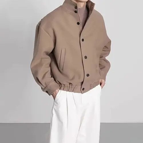 VIBE Work Button Up Beige Jacket Size US M / EU 48-50 / 2 - 3 Thumbnail