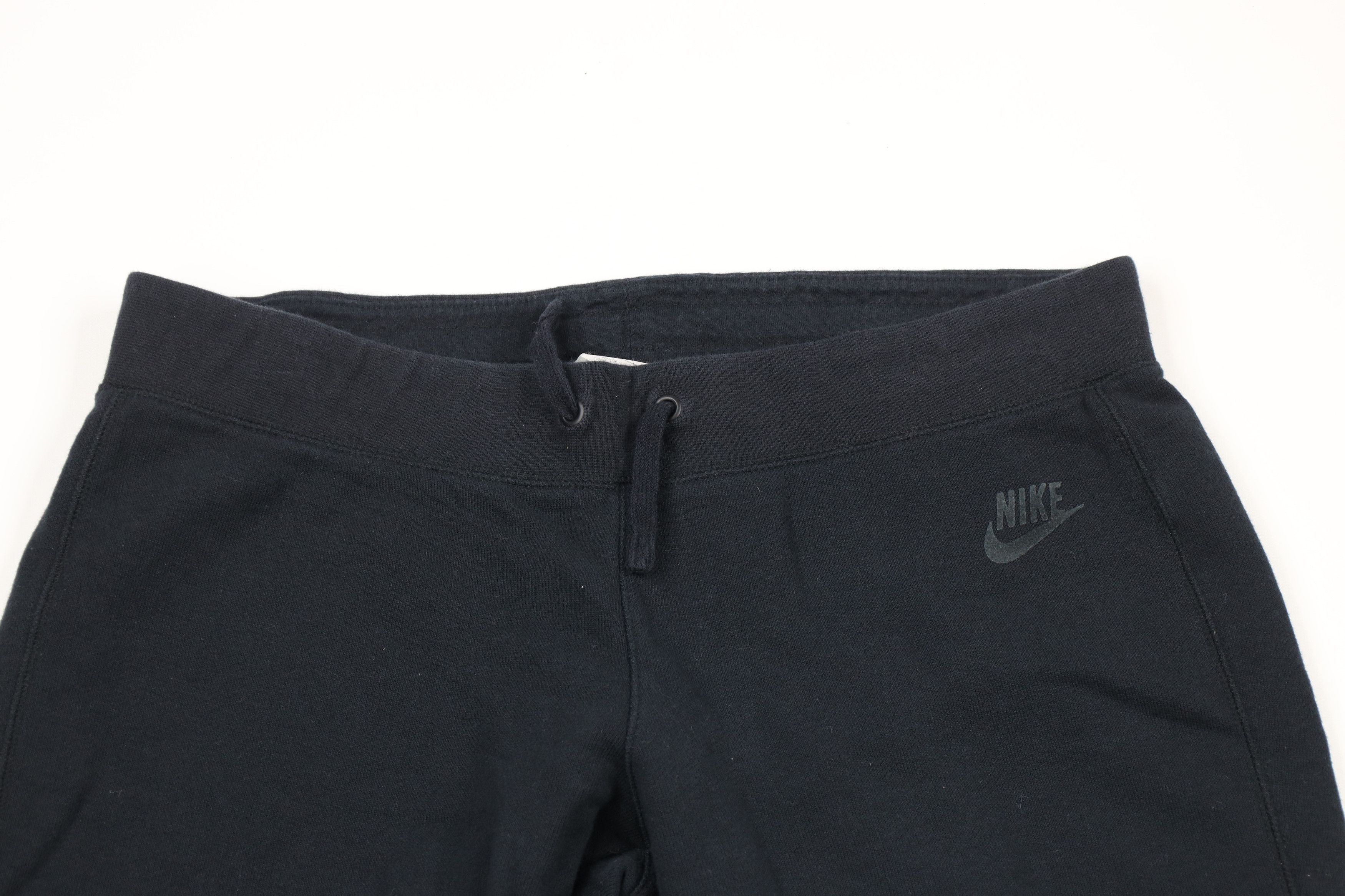 Nike × Vintage Vintage Y2K Nike Out Knit Wide Leg Flared Sweatpants Black Size 38" / US 16 / IT 52 - 2 Thumbnail