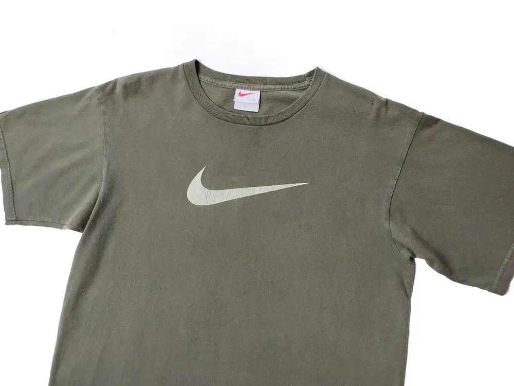 Nike × Vintage Vtg Nike Big Swoosh Usa made t shirt Size US M / EU 48-50 / 2 - 3 Thumbnail
