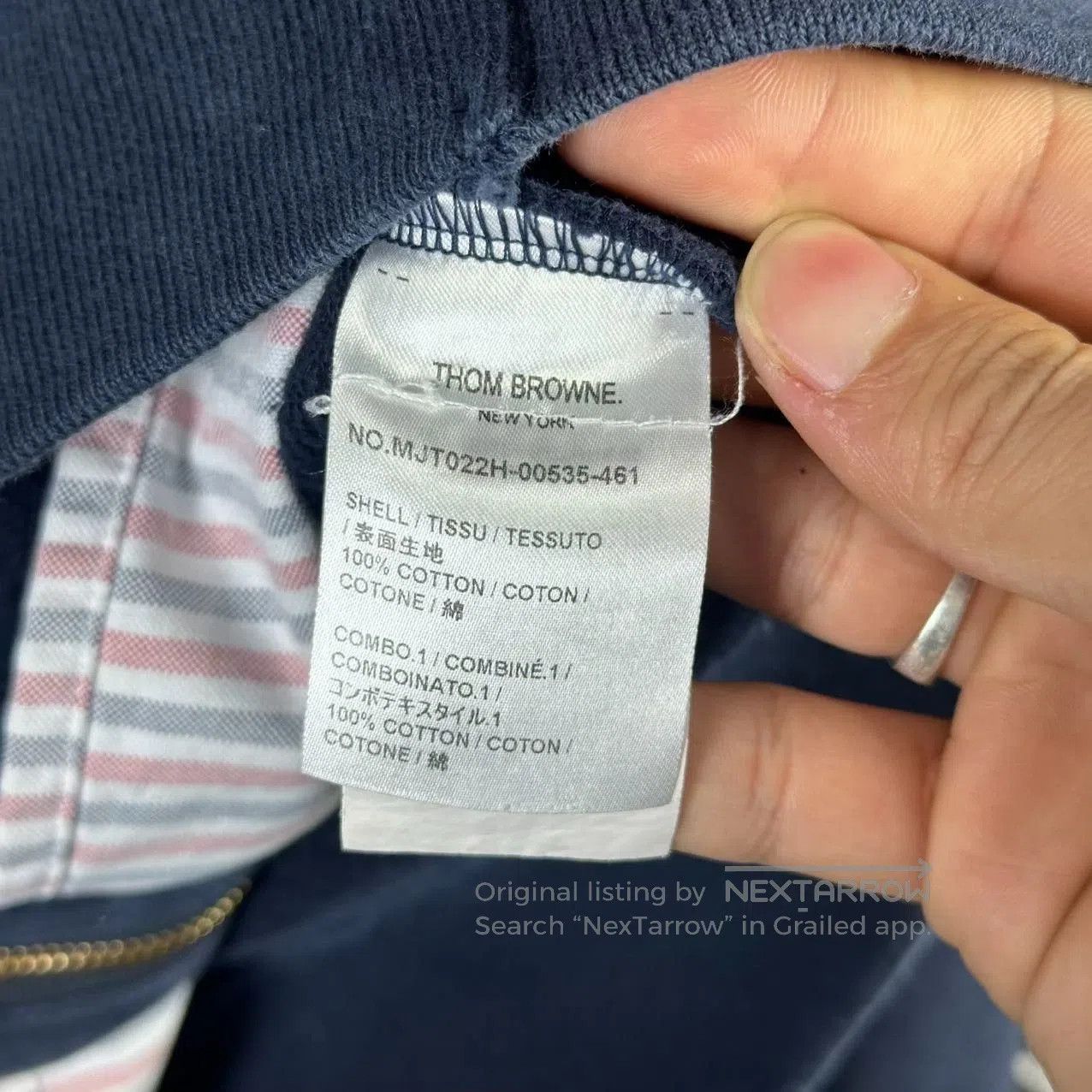 Thom Browne Thom Browne Blue Hoodie. Size US XXL / EU 58 / 5 - 7 Thumbnail
