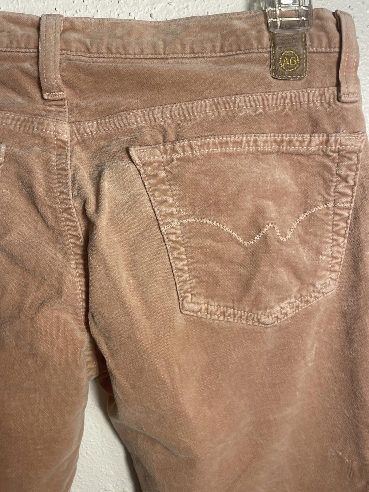 AG Adriano Goldschmied Adriano Goldschmied Pants Velvet Women's 28 Pink Flair Boho Size 28" / US 6 / IT 42 - 6 Thumbnail