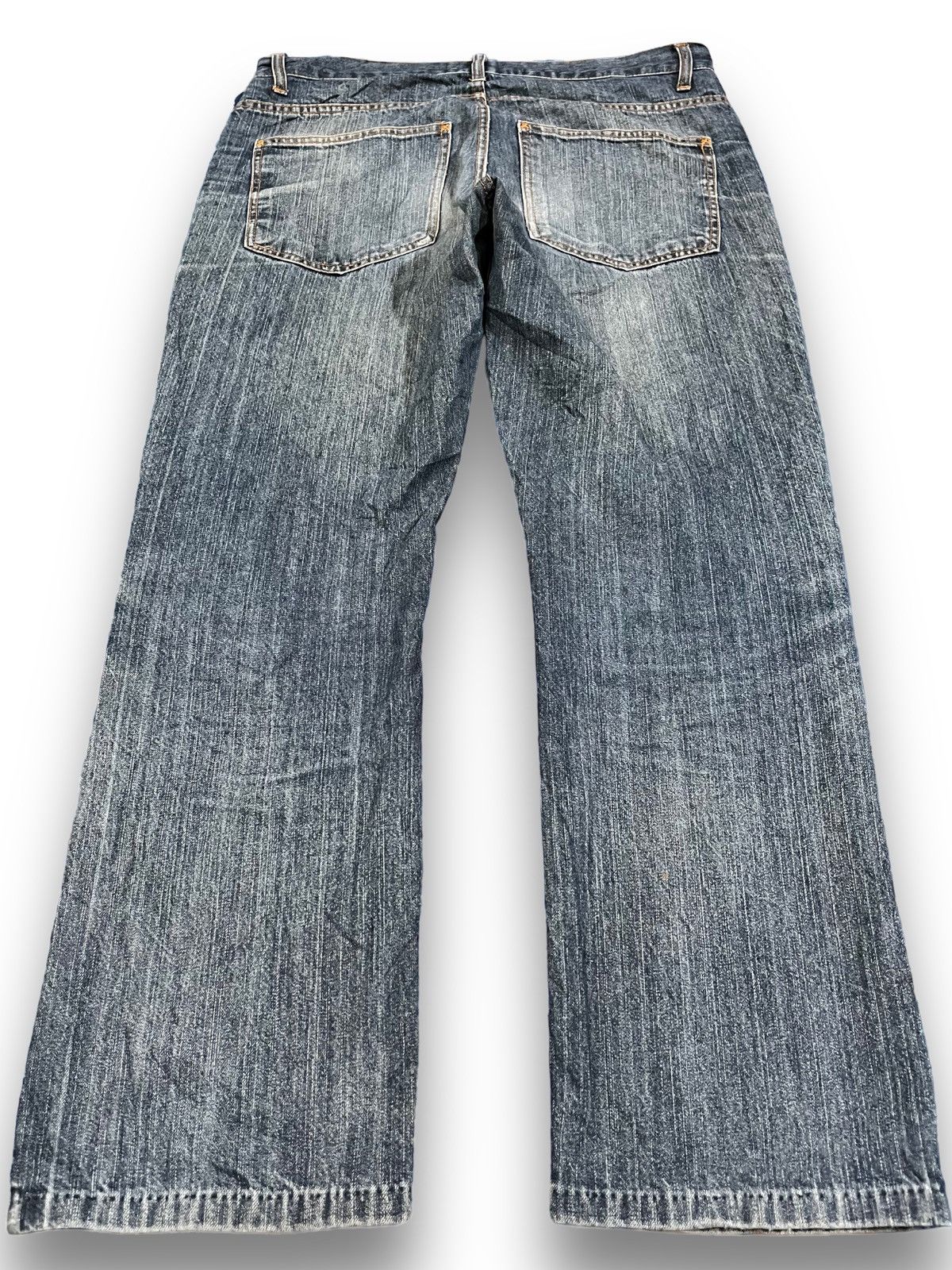 JNCO × Japanese Brand Vintage Japanese Brand Baggy Patches Faded Jeans Size US 35 - 4 Thumbnail