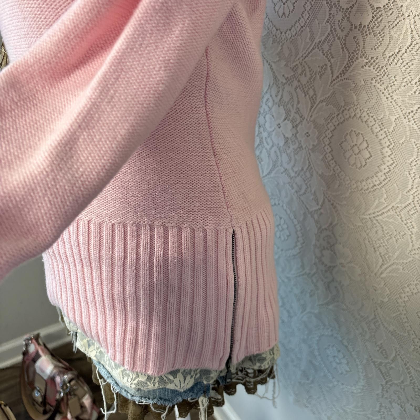 Other vintage cache pink coquette turtle neck sweater Size M / US 6-8 / IT 42-44 - 4 Thumbnail