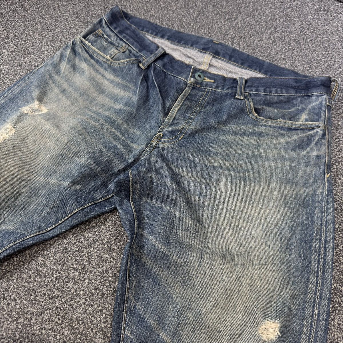 14th Addiction Archive ‼️ Japanese Seditionaries Stooge Distressed Denim Size US 35 - 3 Thumbnail