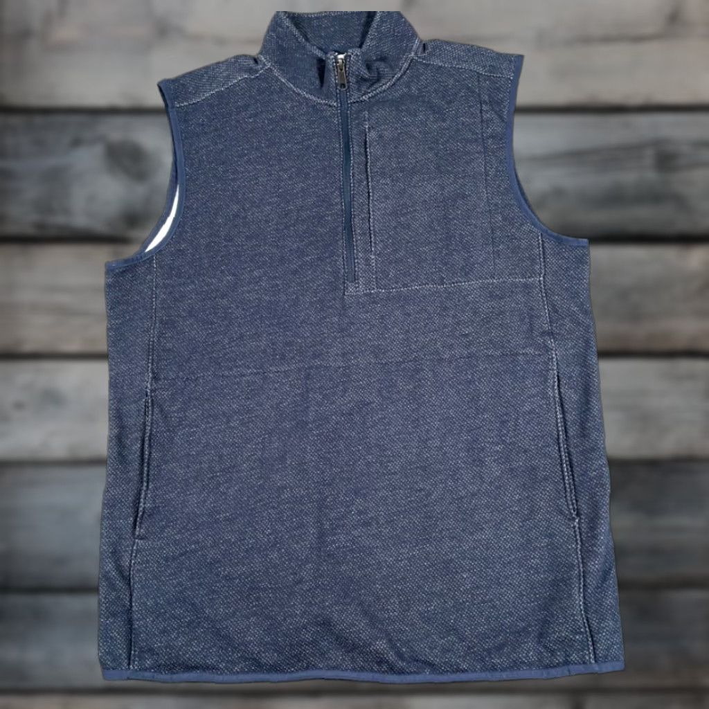 All Blues Duluth Trading Co. Zip Vest Adult Large Tall Blue Cotton Outdoor Workwear Mens Size US L / EU 52-54 / 3 - 1 Thumbnail