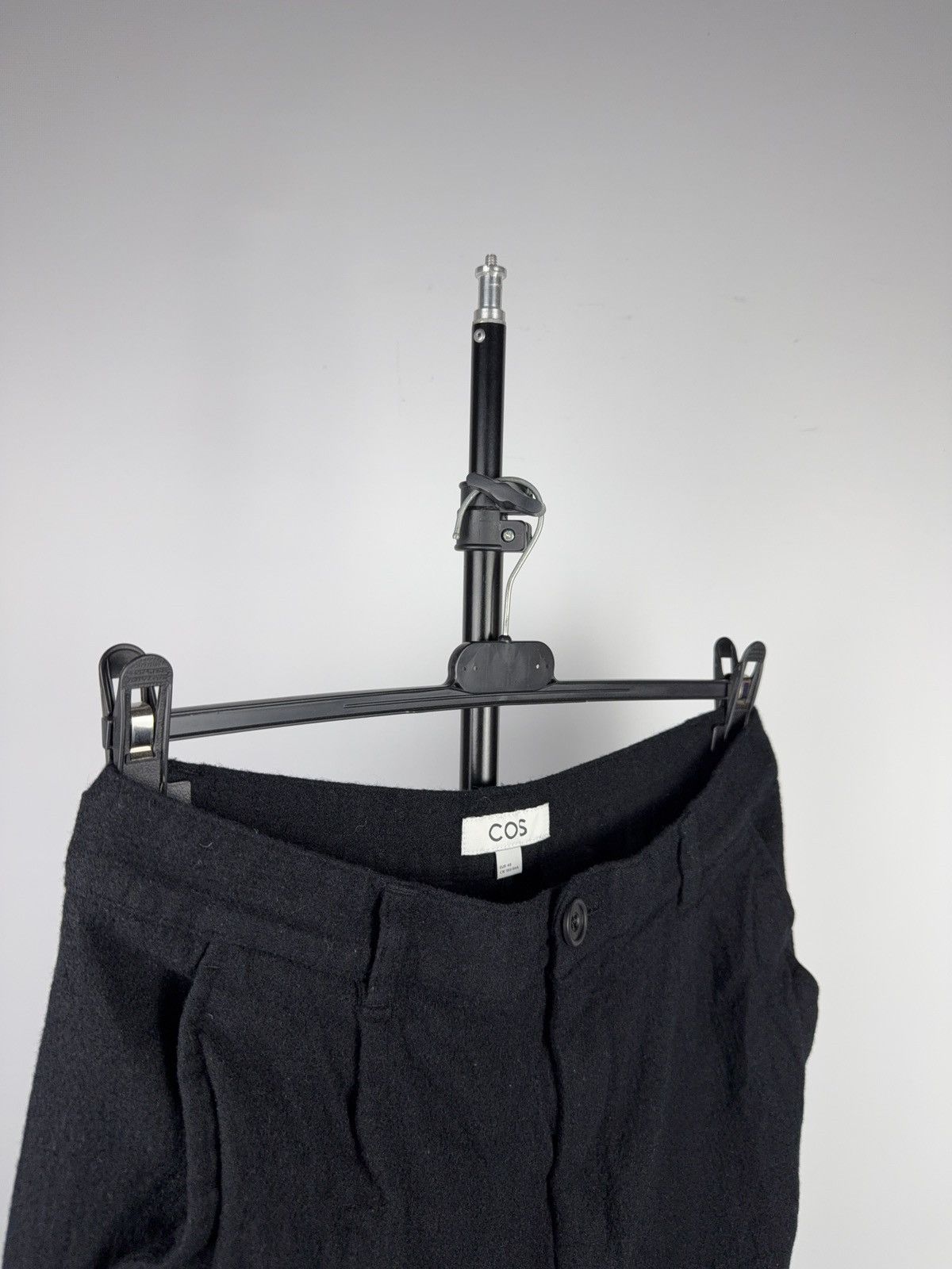 Cos Avant Garde Retro COS Wool Cropped Tapered Black Pants EU48 Size 30" / US 8 / IT 44 - 7 Thumbnail